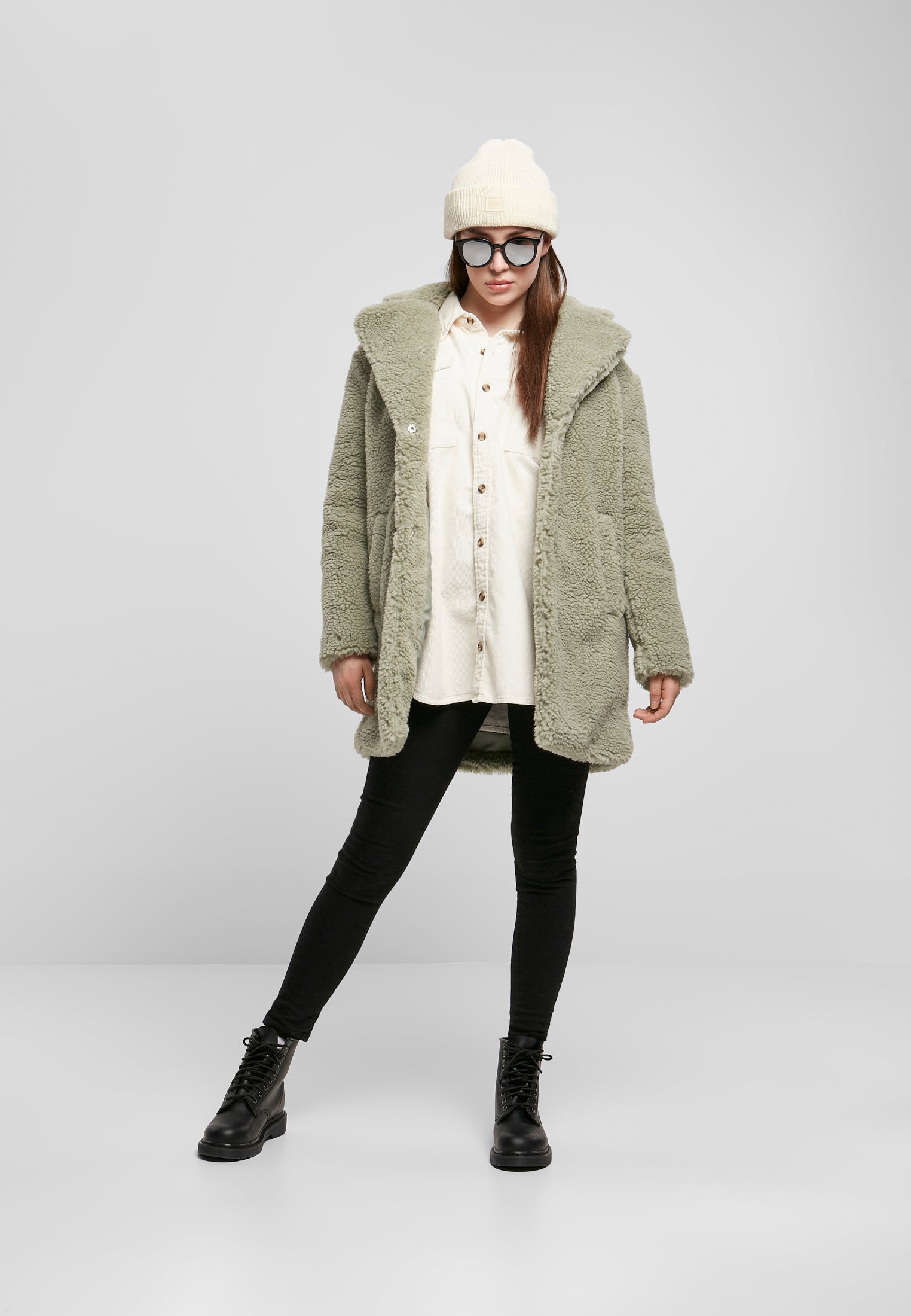 Cappotto oversize in sherpa UC