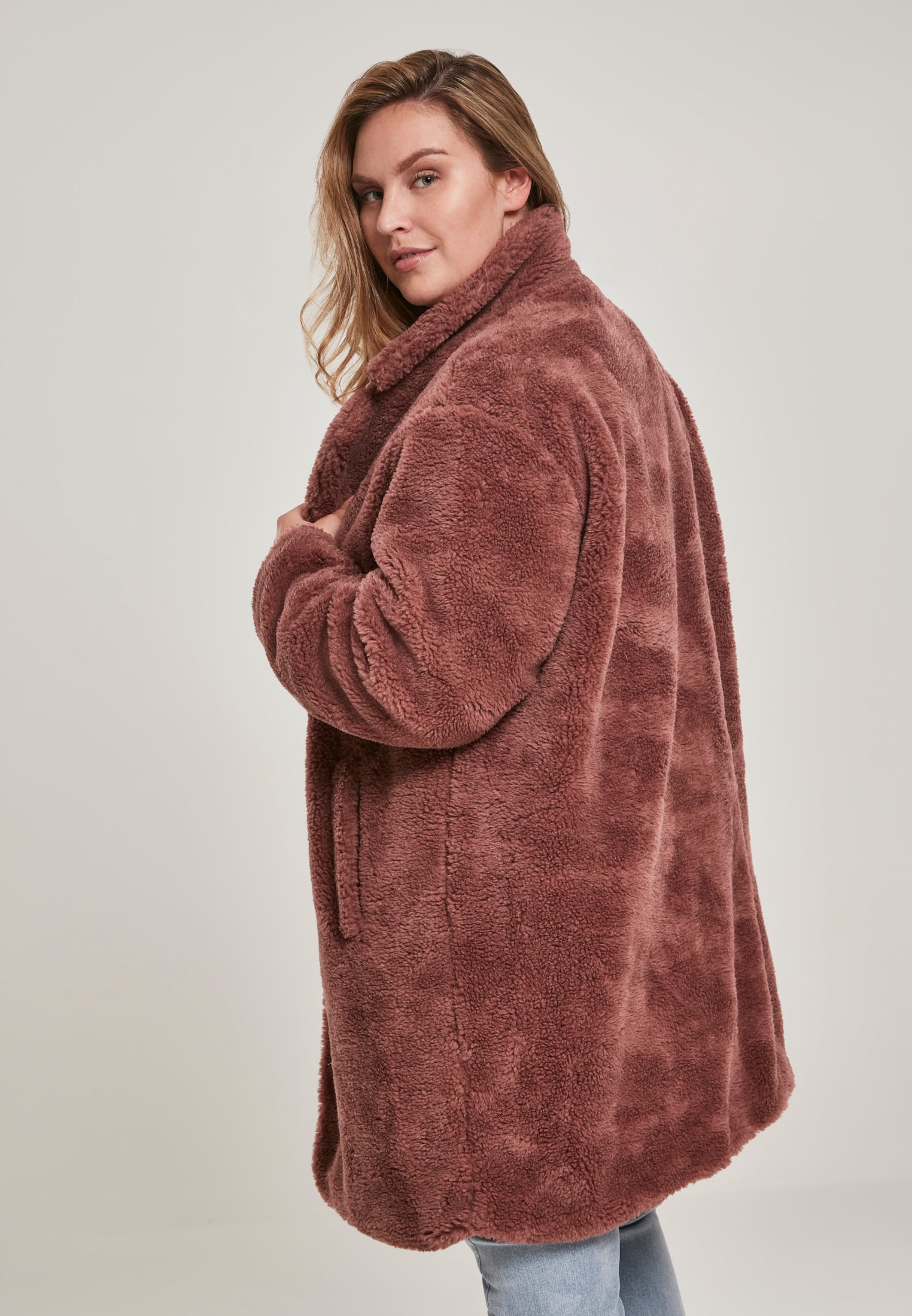 Cappotto oversize in sherpa UC
