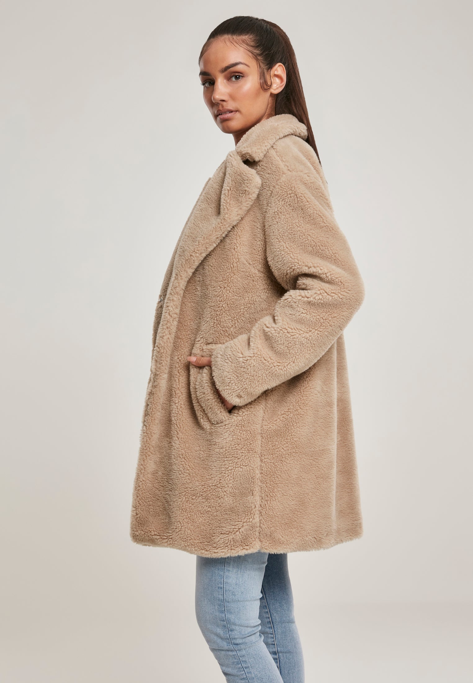 Cappotto oversize in sherpa UC
