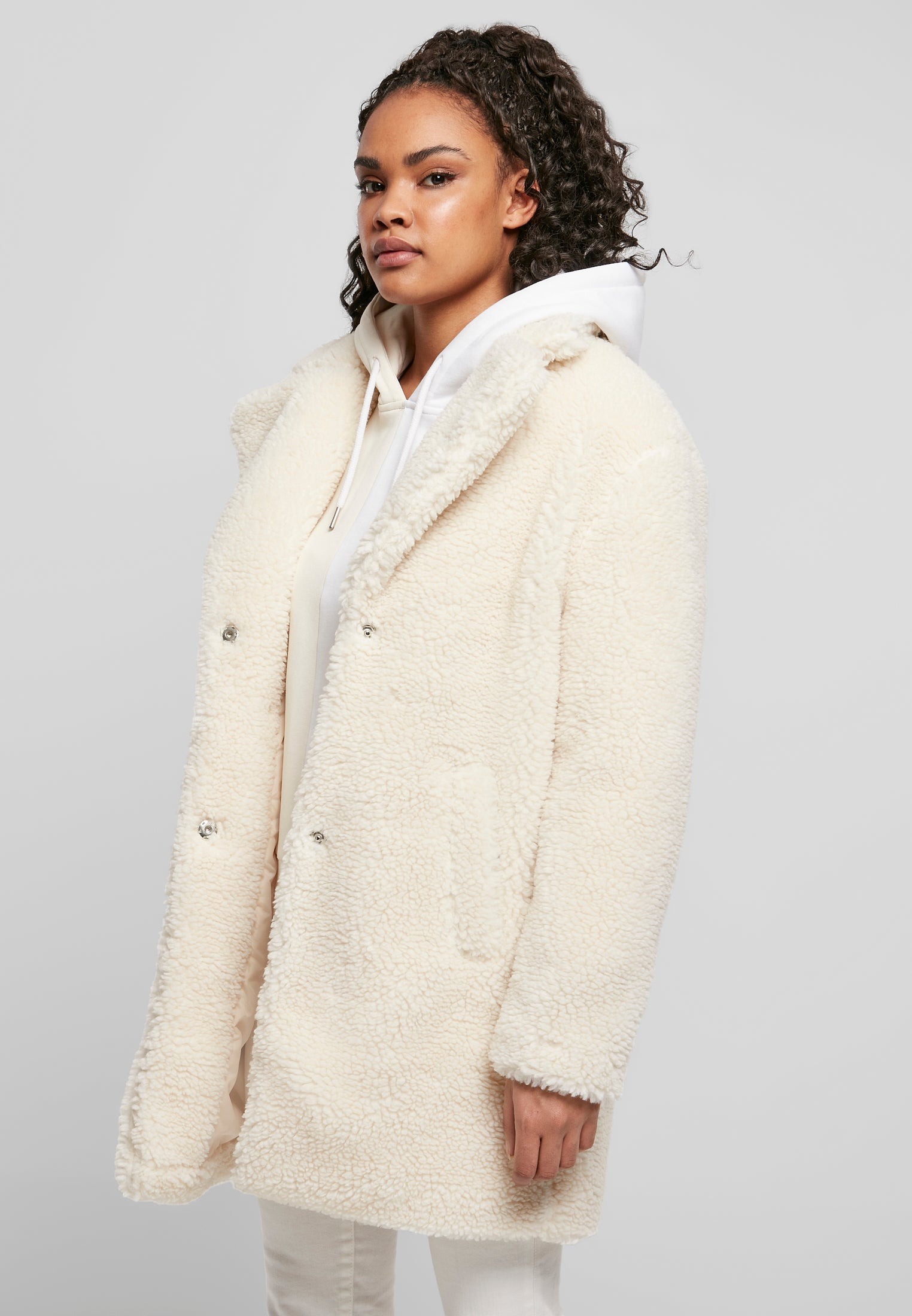 Cappotto oversize in sherpa UC
