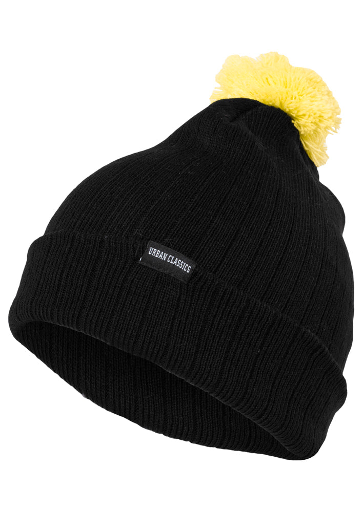 UC Neon Contrast Bobble Beanie