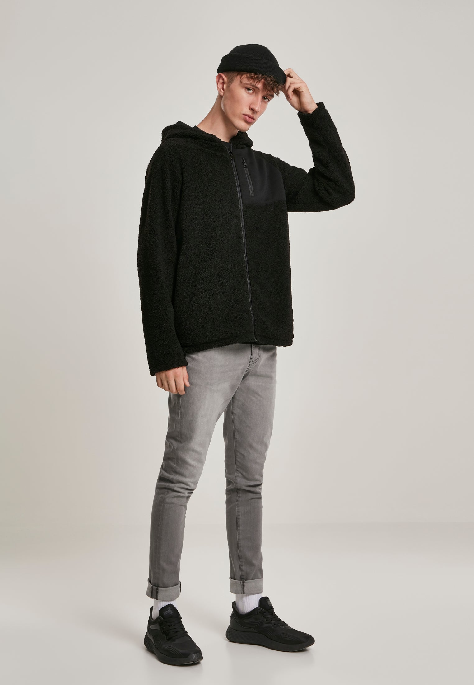 UC Hooded Sherpa Zip Jacket