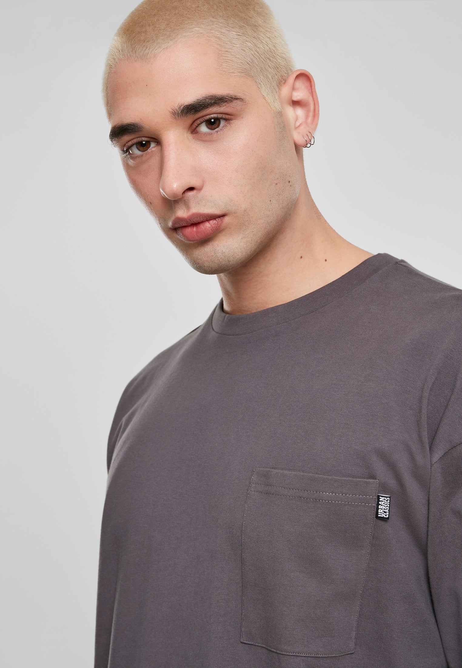 Neon Logo Boxy Pocket LS ciemny cień XXL