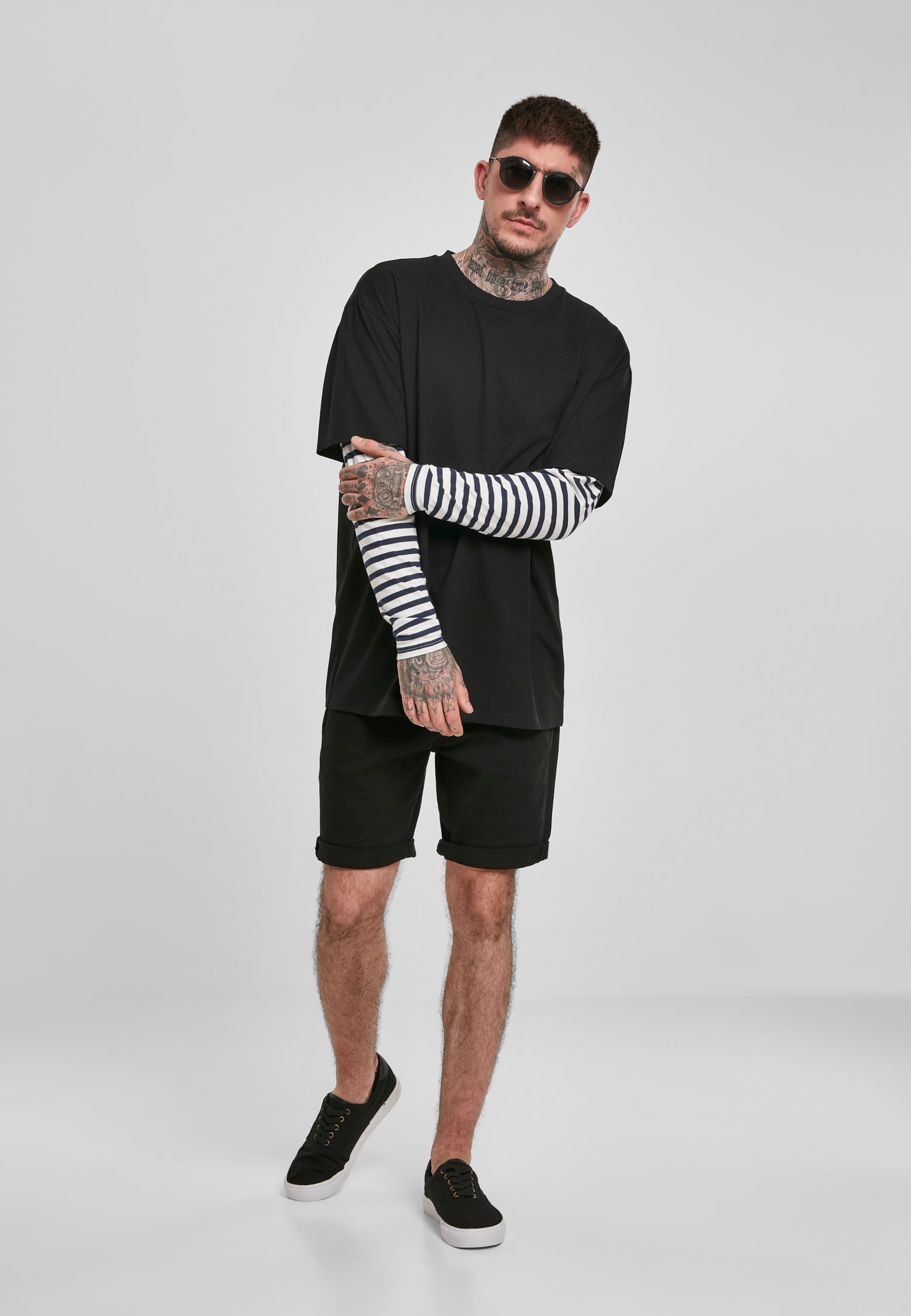Maglietta UC Oversized Double Layer Striped LS