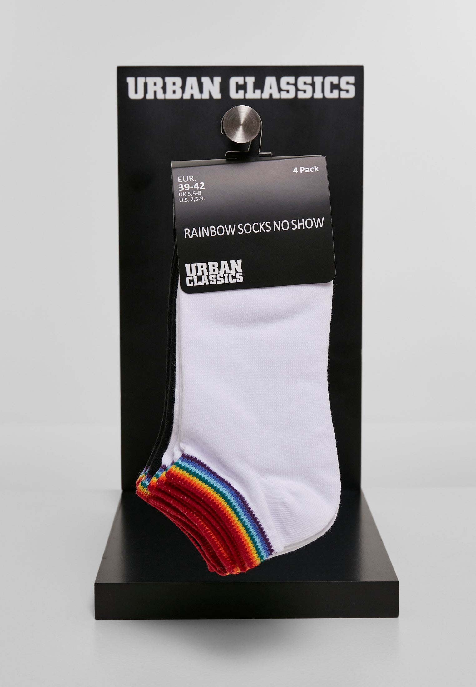 UC Rainbow Socks No Show 4-Pack
