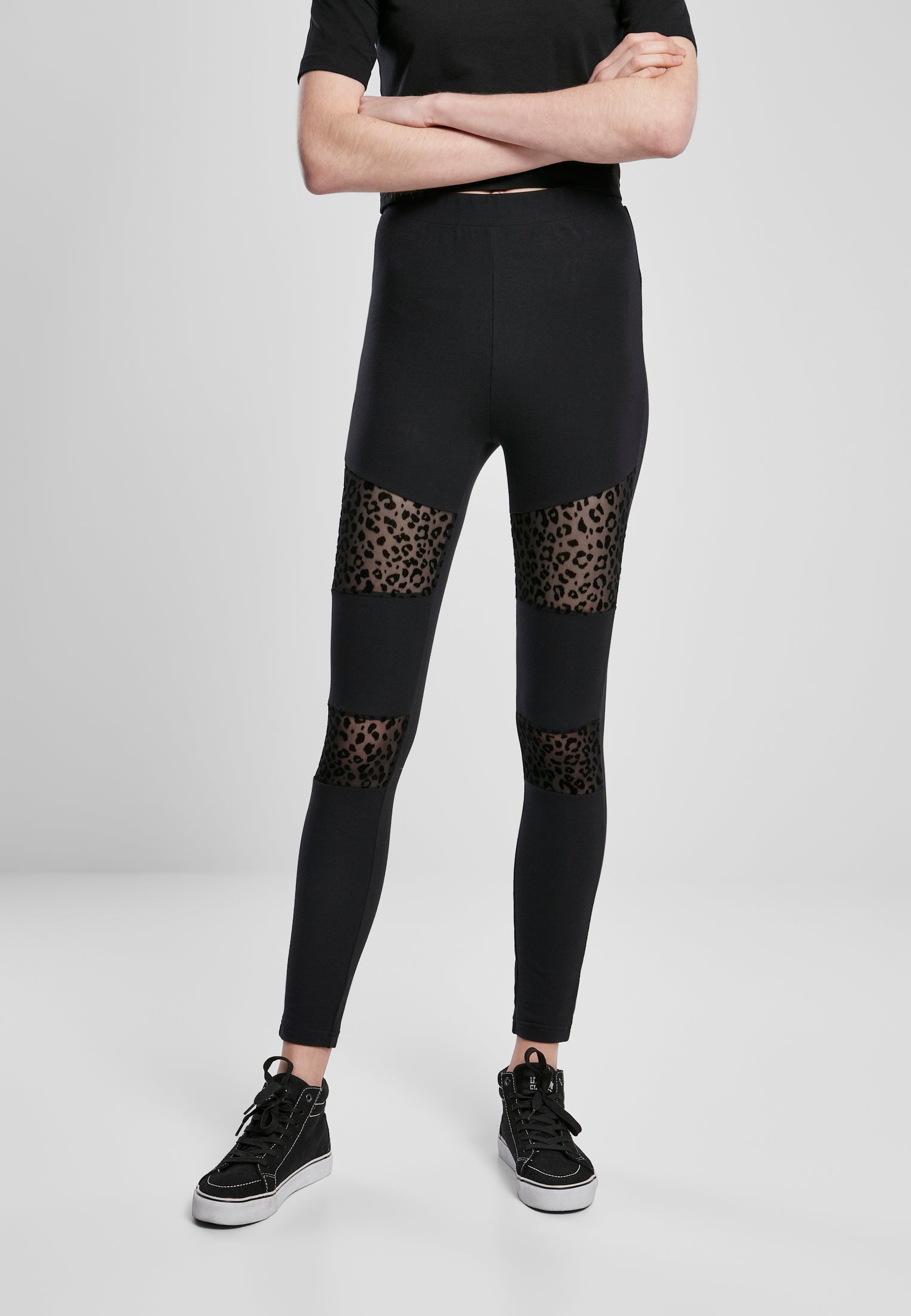 UC Flock Lace Inset Leggings