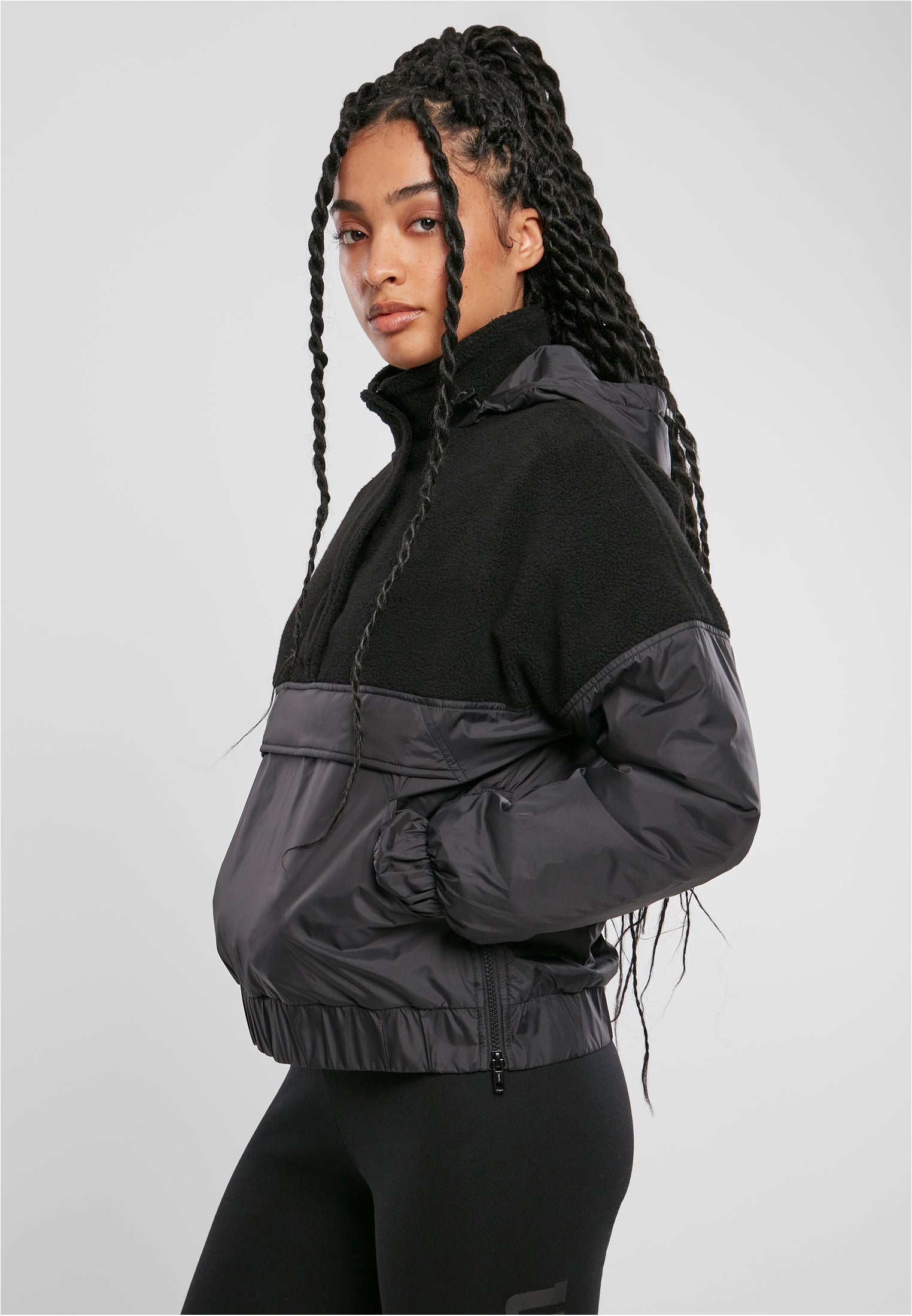 UC Sherpa Mix Pull Over Jacket