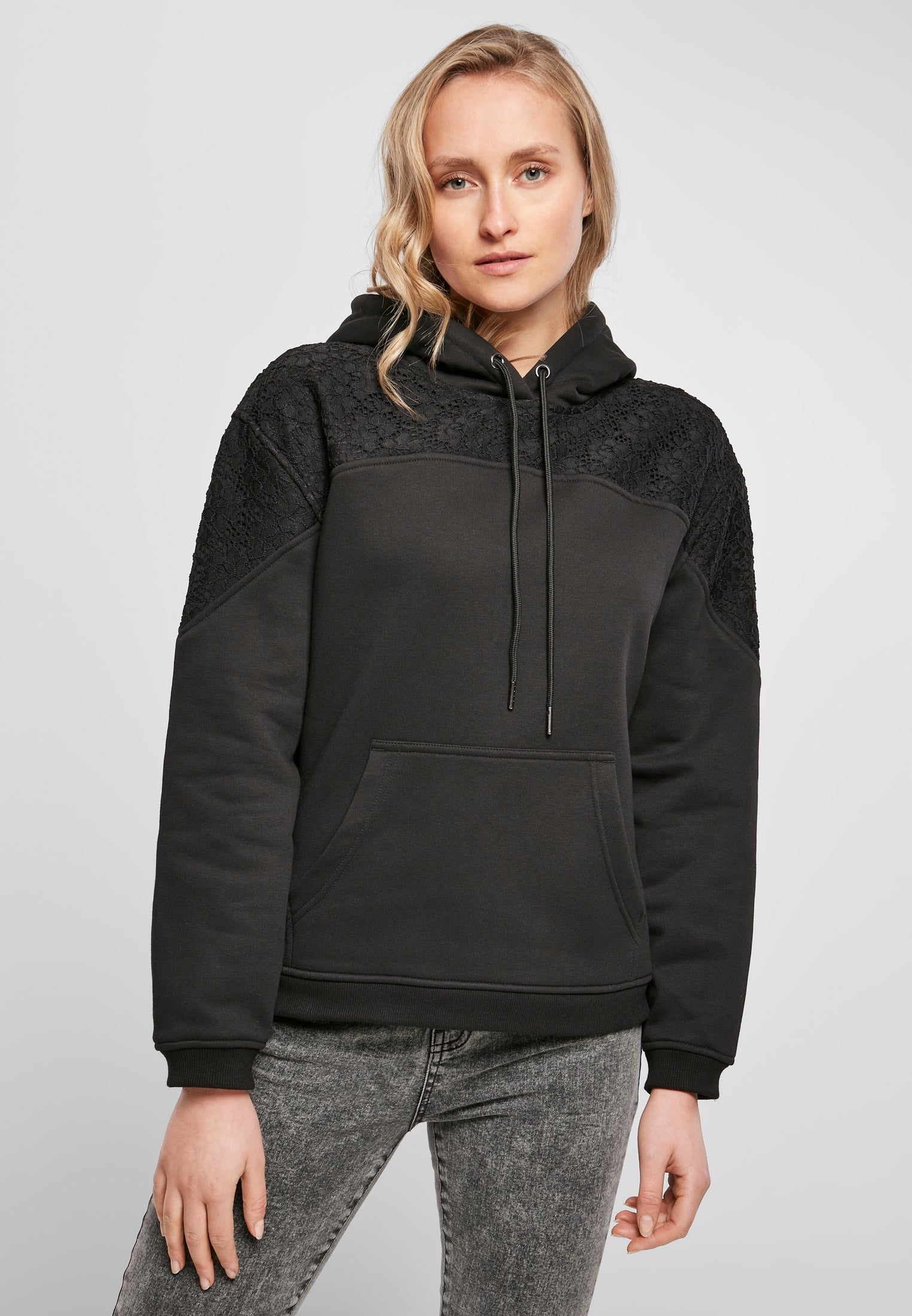 UC Lace Inset Hoody