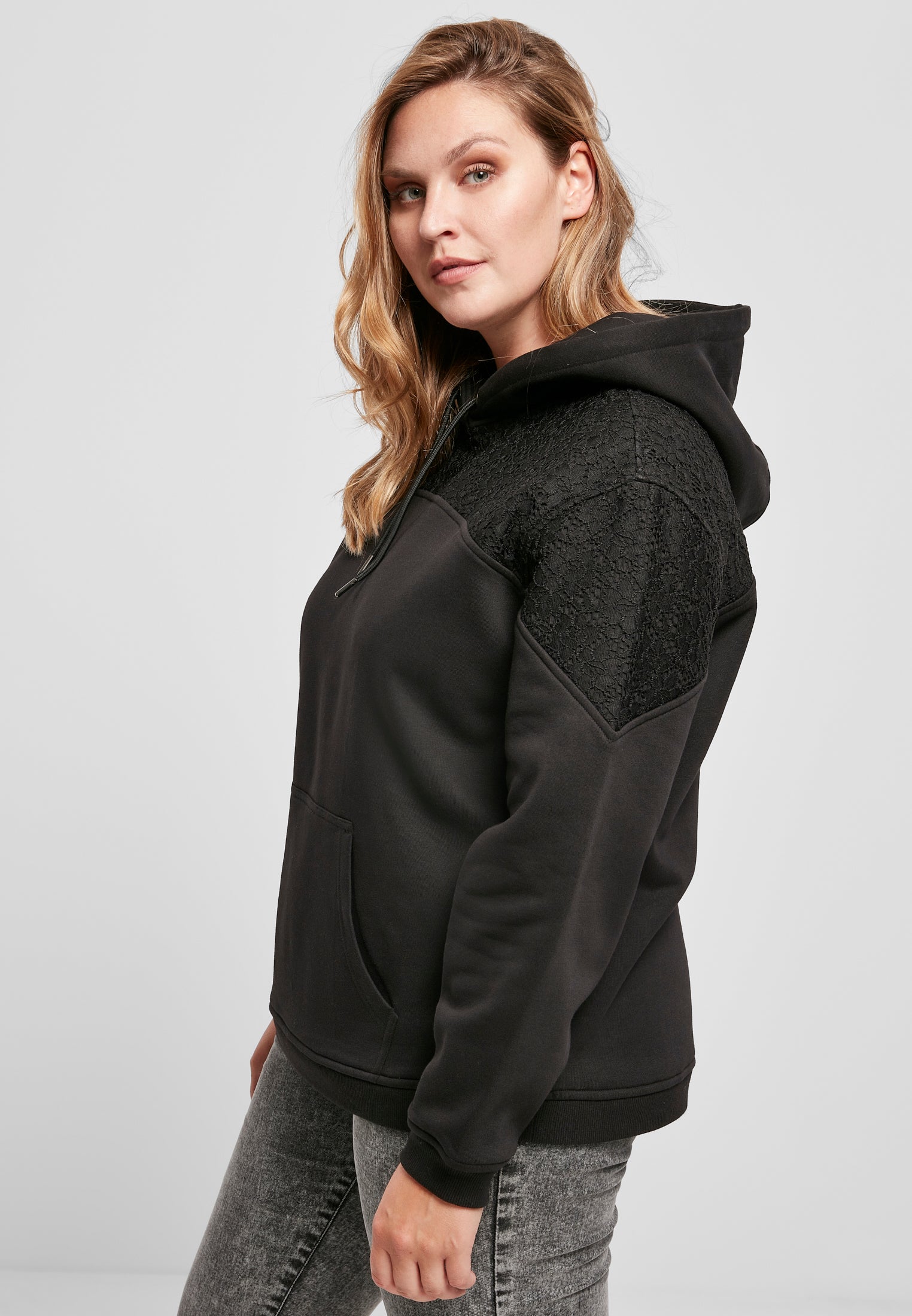 UC Lace Inset Hoody