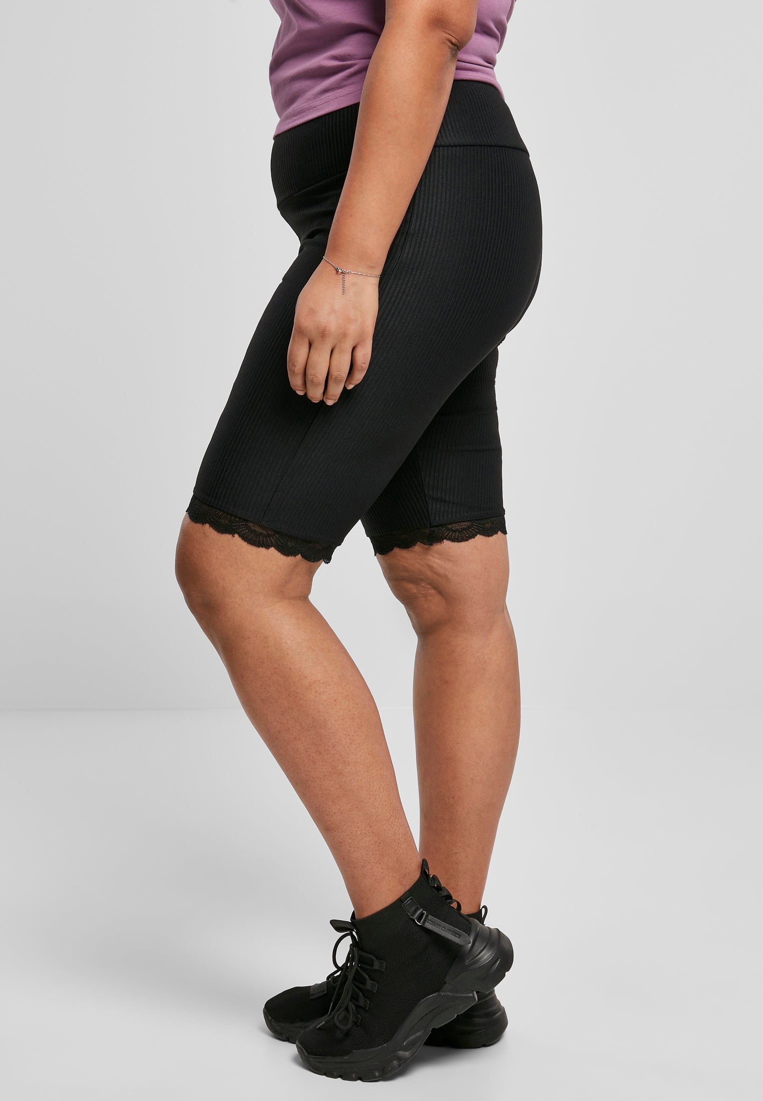 Pantaloncini da ciclista UC High Waist Rib Lace Home