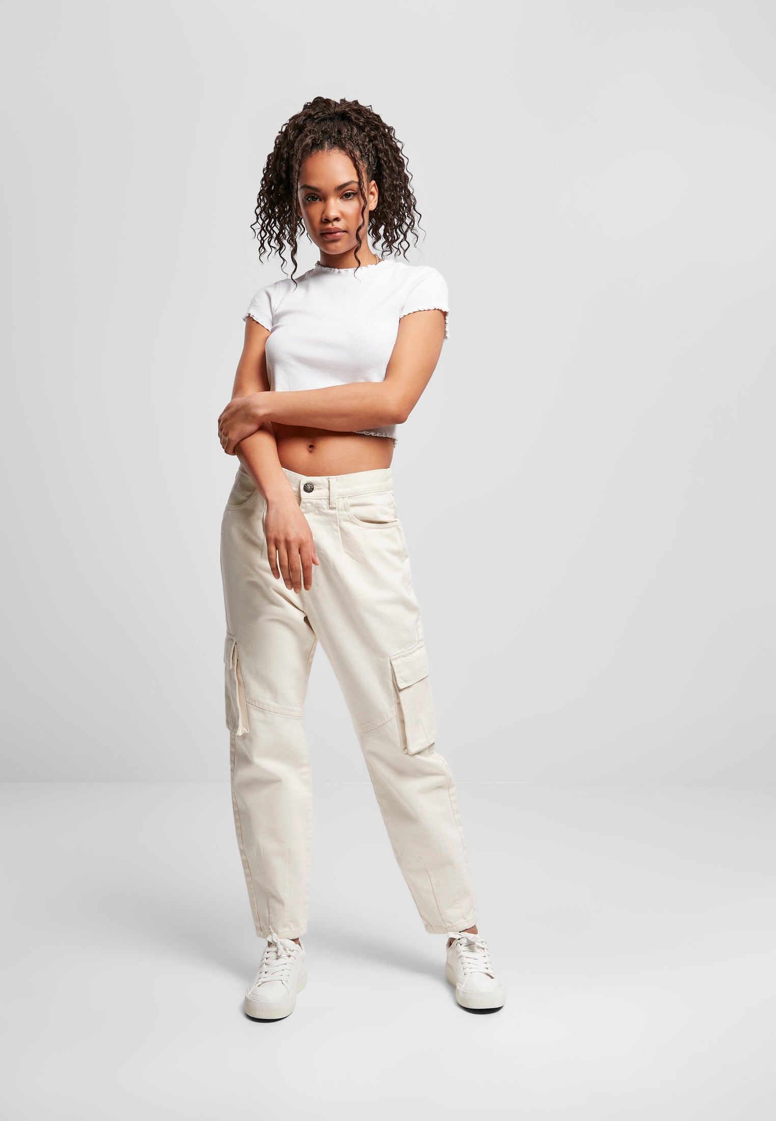 Dámské kalhoty Ballon Fit Cargo Twill whitesand 29