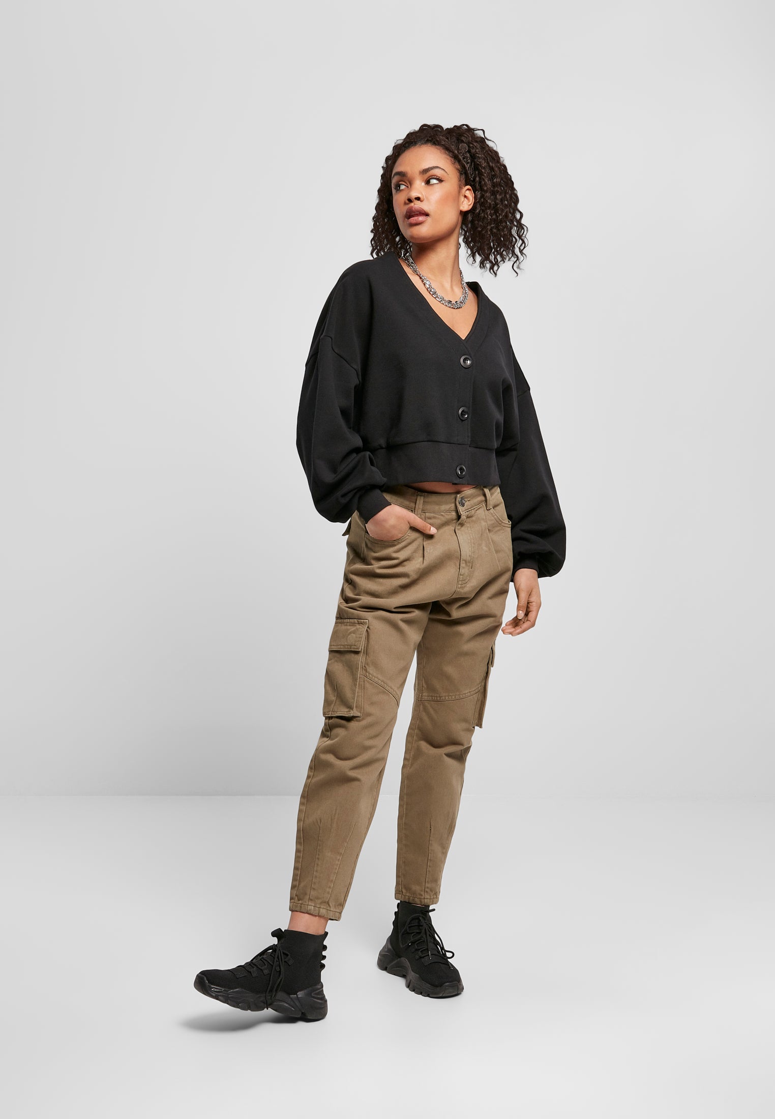 Bayan Organik Büyük Boy Kısa Havlu Hırka beyazkum XXL