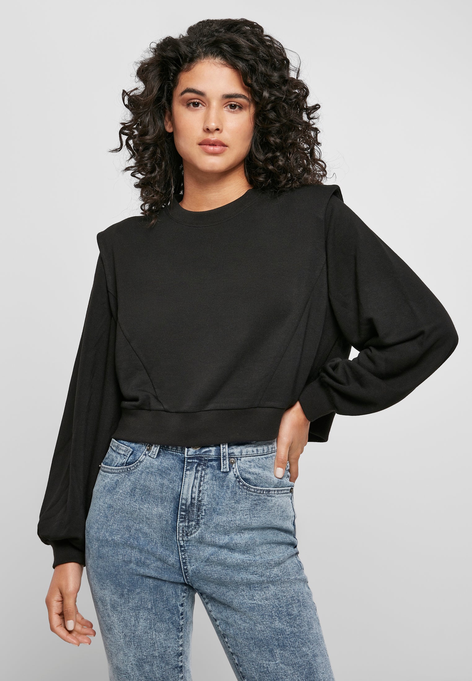 UC Padded Shoulder Modal Terry Crewneck