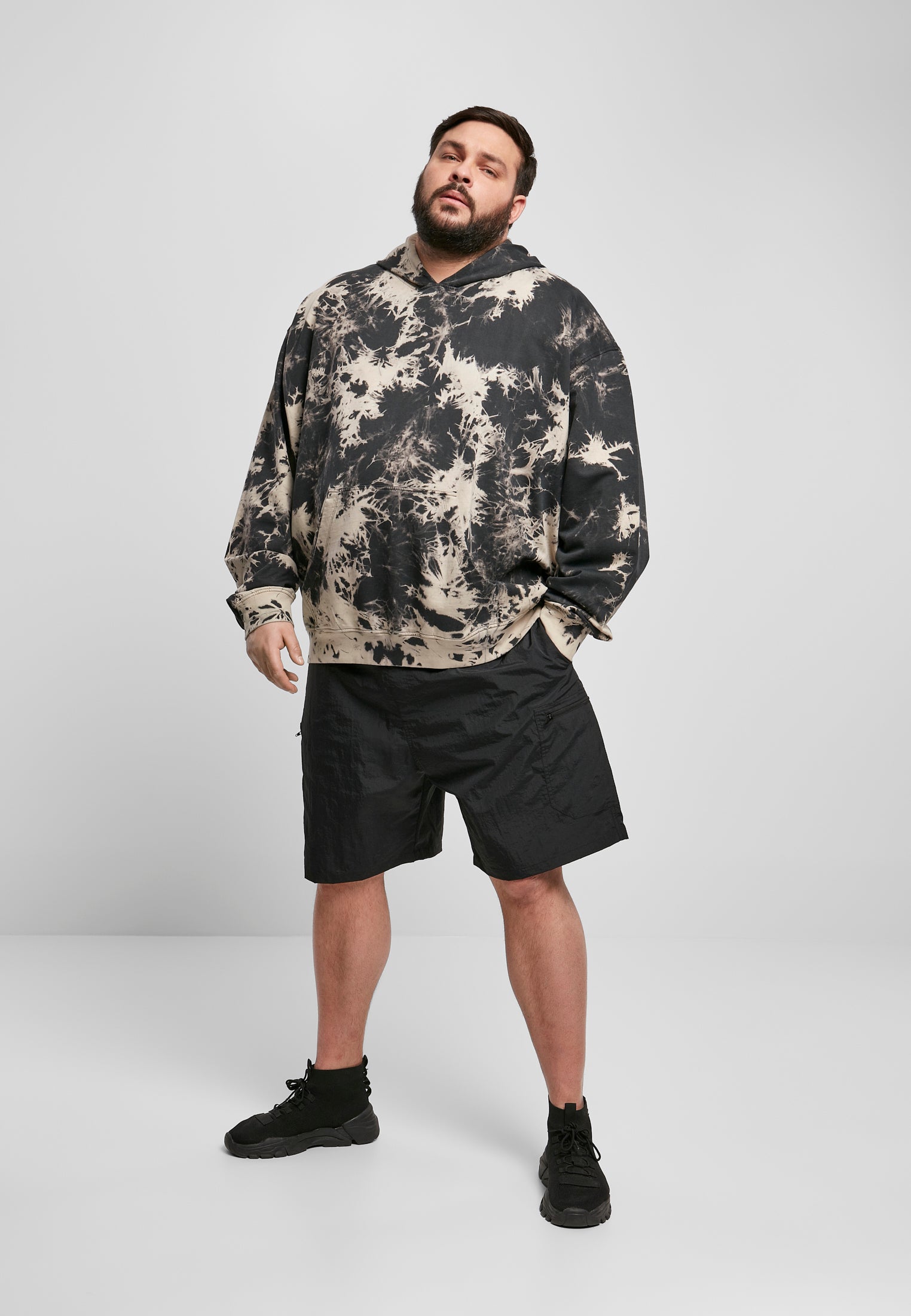 Felpa con cappuccio sbiancata UC