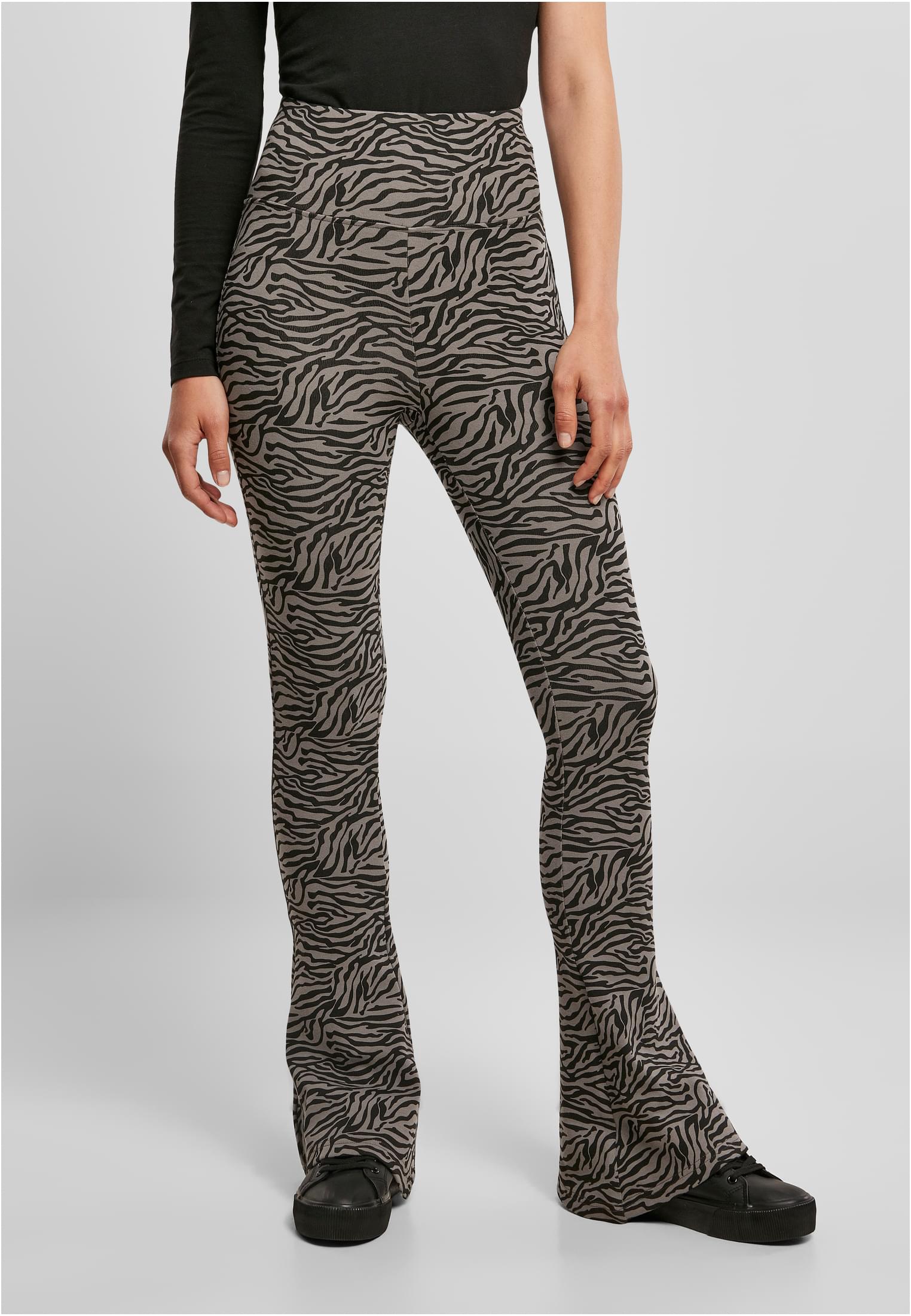 Leggings a vita alta con motivo zebrato UC