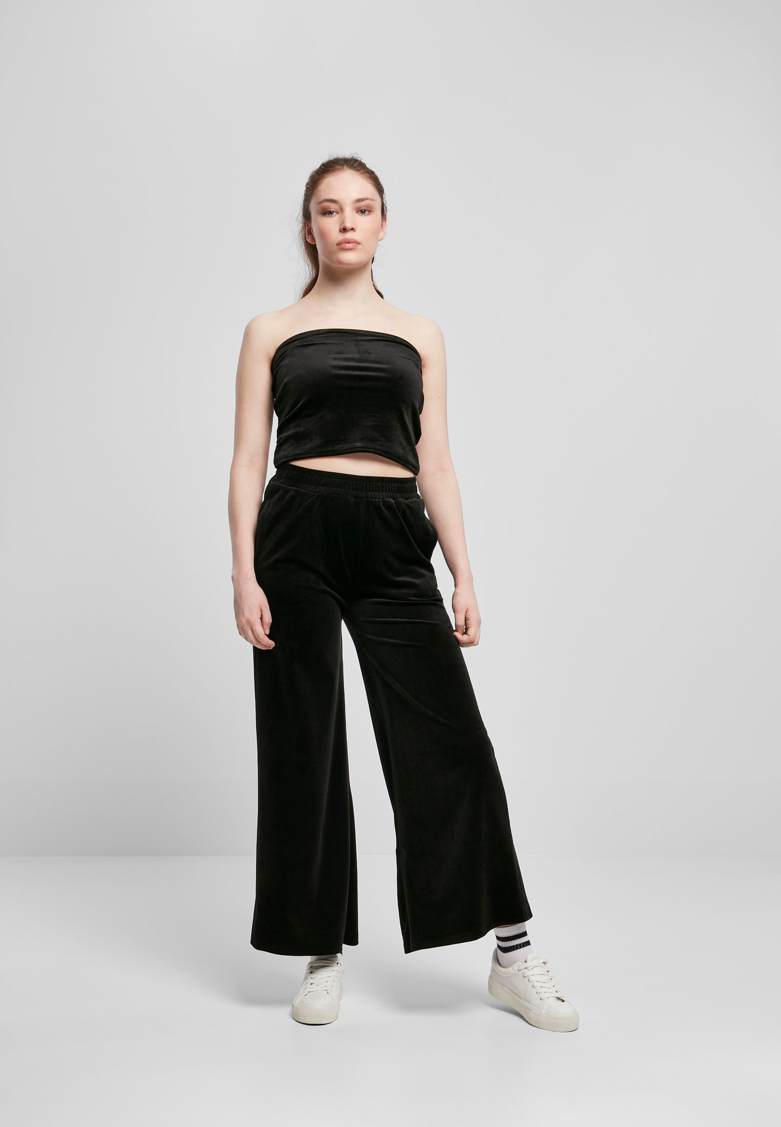 UC Krótki aksamitny top tuba