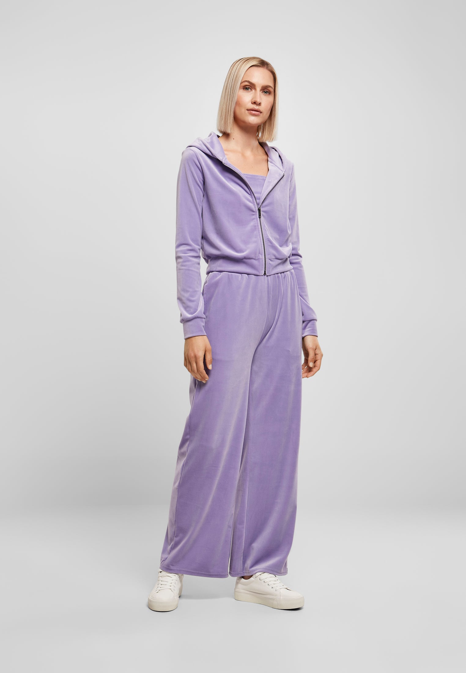 UC Short Velvet Zip Hoody