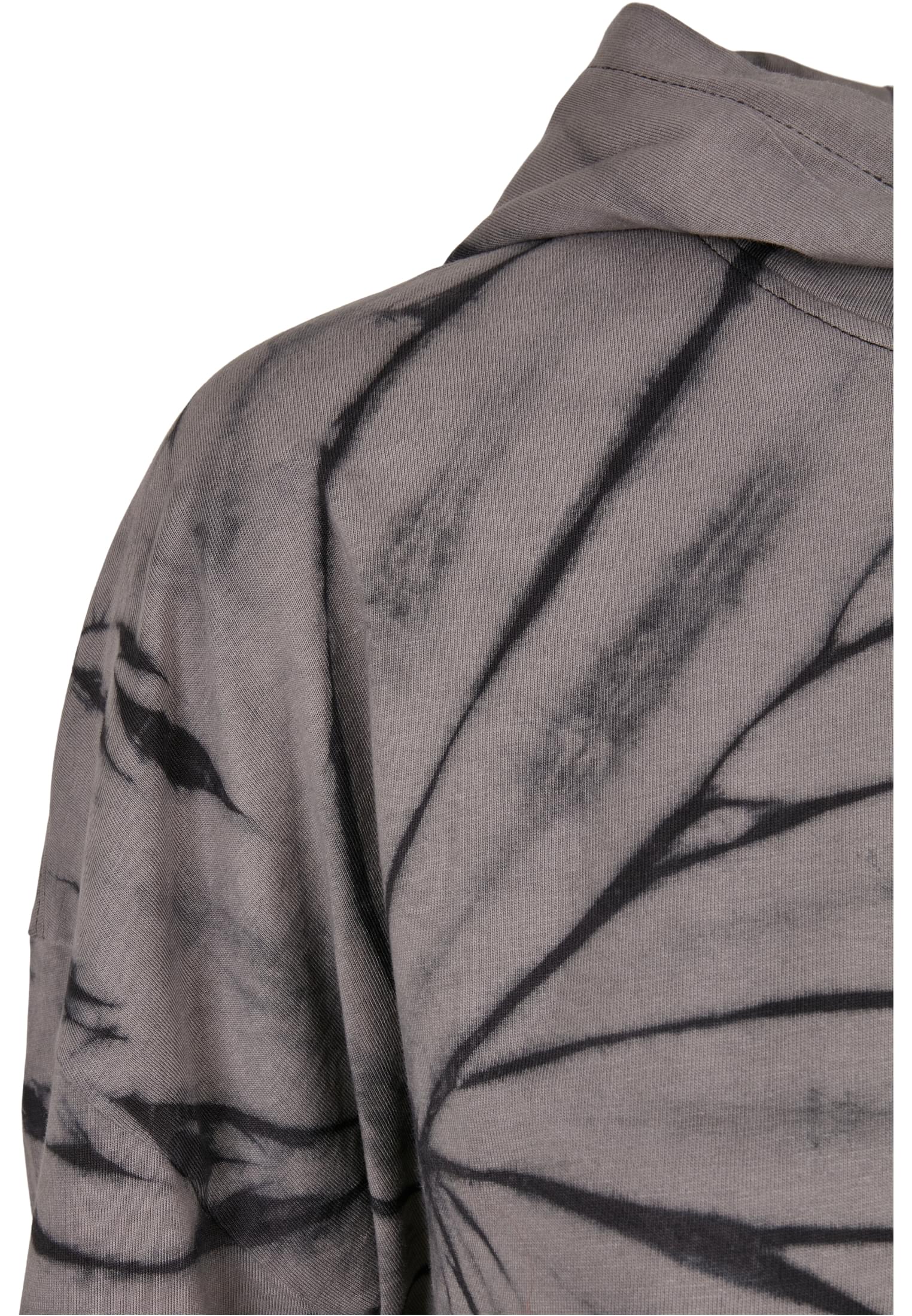 Vestido com capuz tie-dye oversized da UC