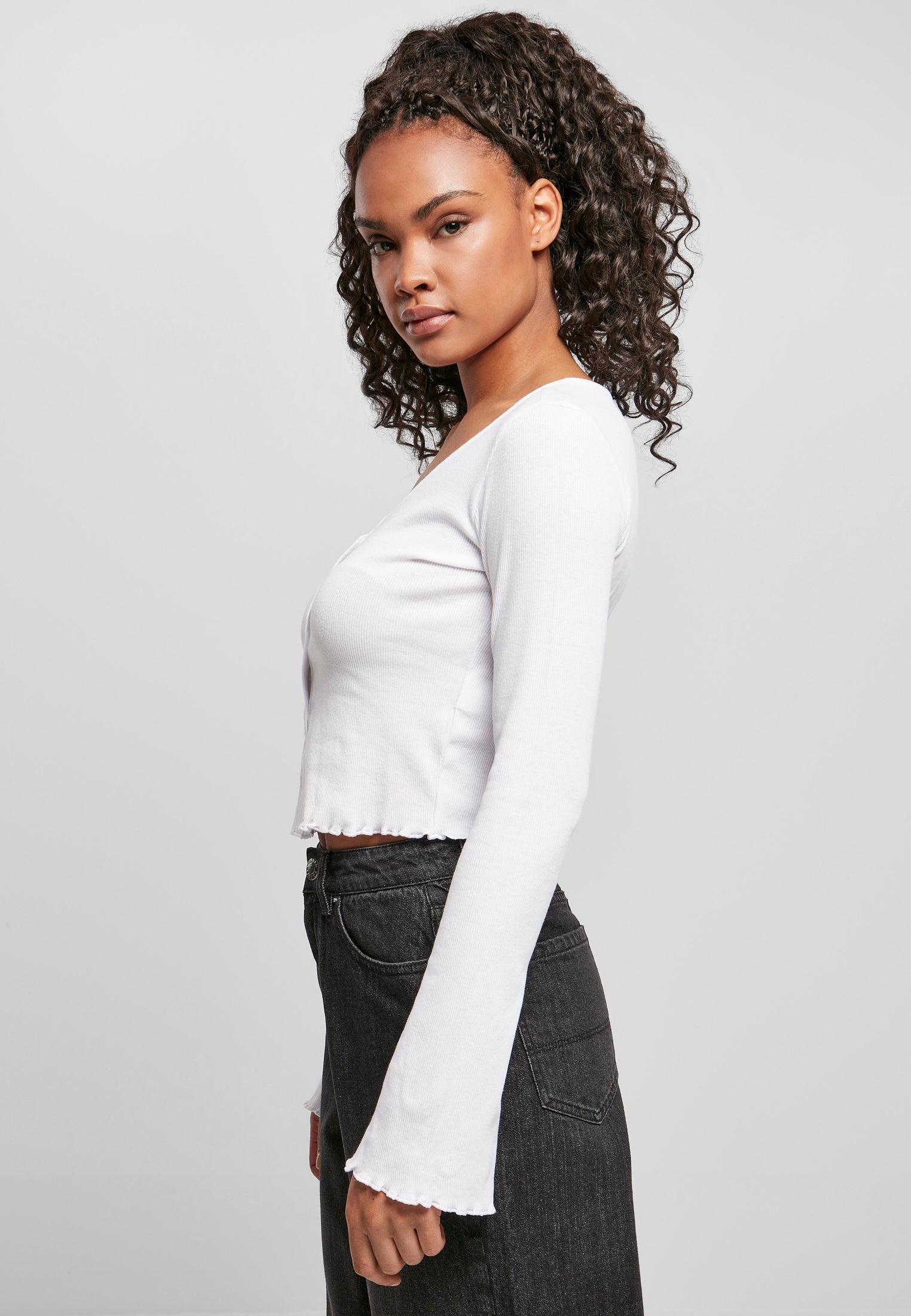 Kardigan UC Cropped Rib