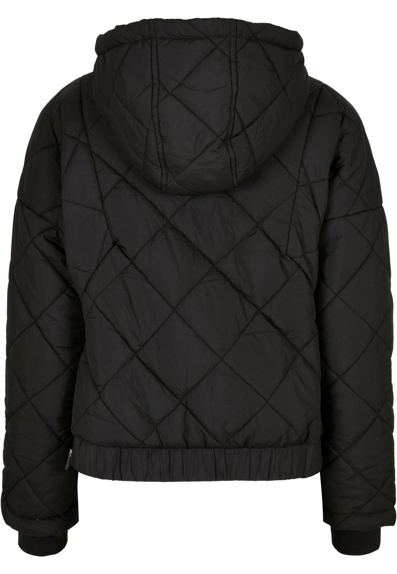 Oversized Diamond Quilted Pull Over Jacket