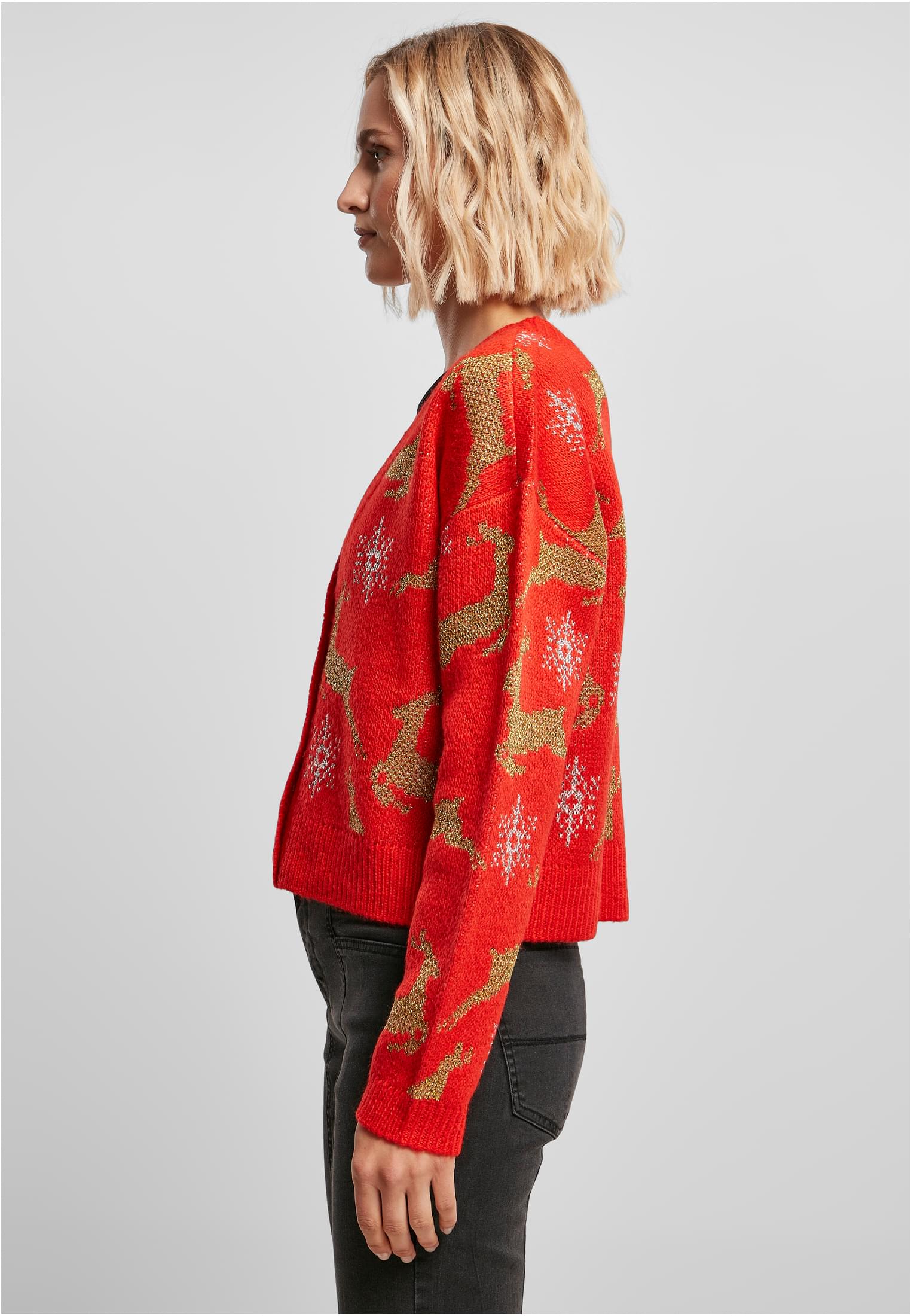 Cardigan natalizio corto oversize UC