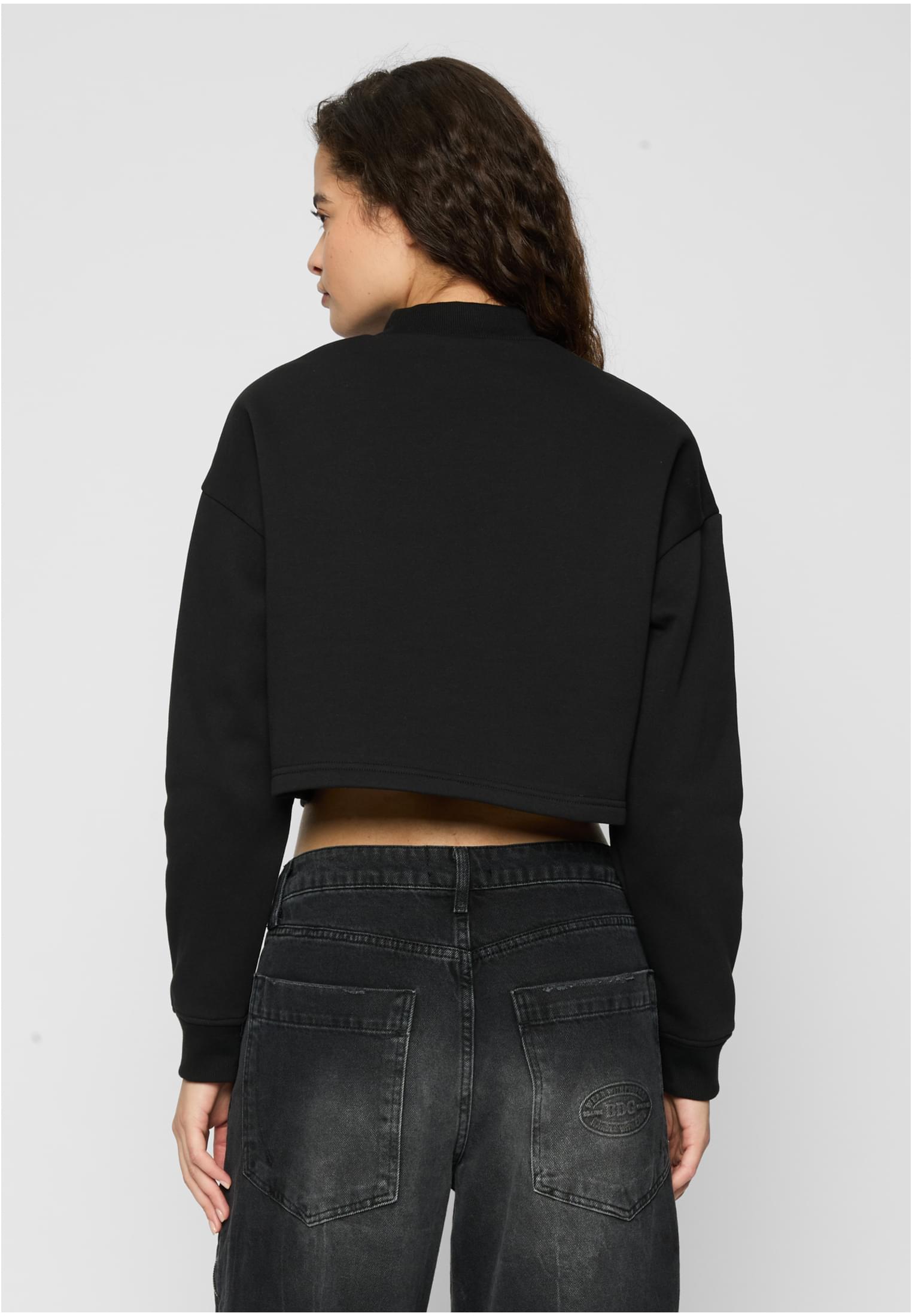 UC Cropped Oversized Sweat High Neck Crew