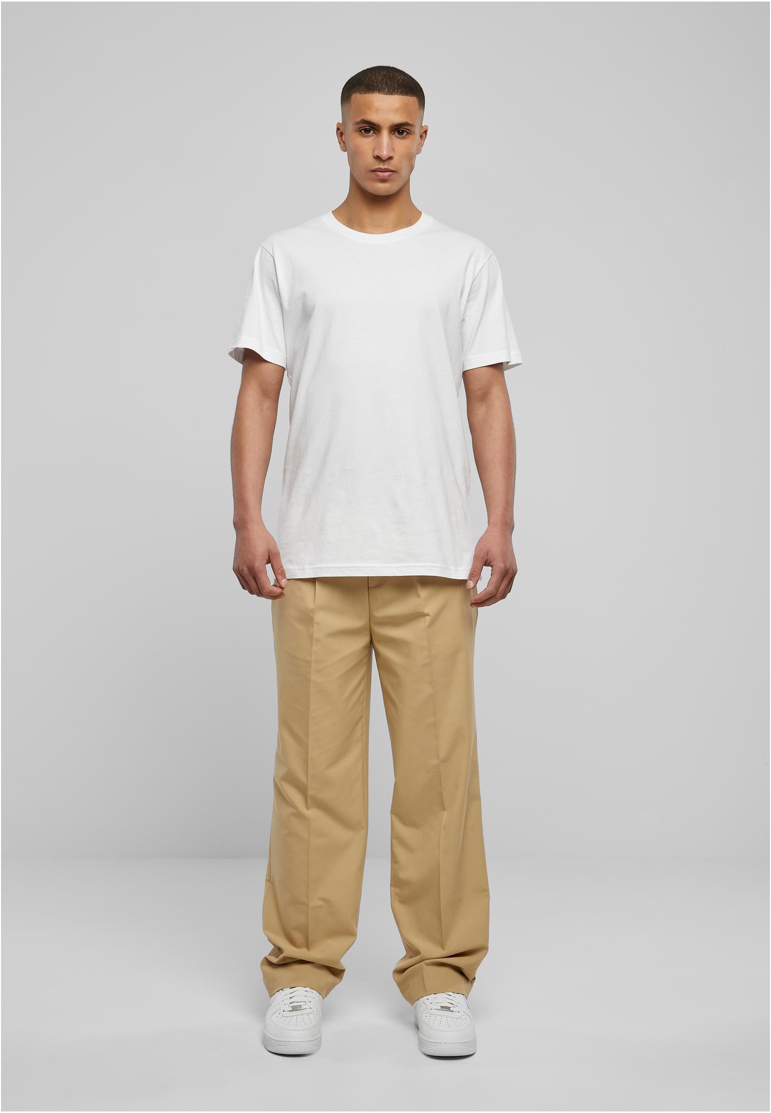 UC Straight Pleat-Front Trousers