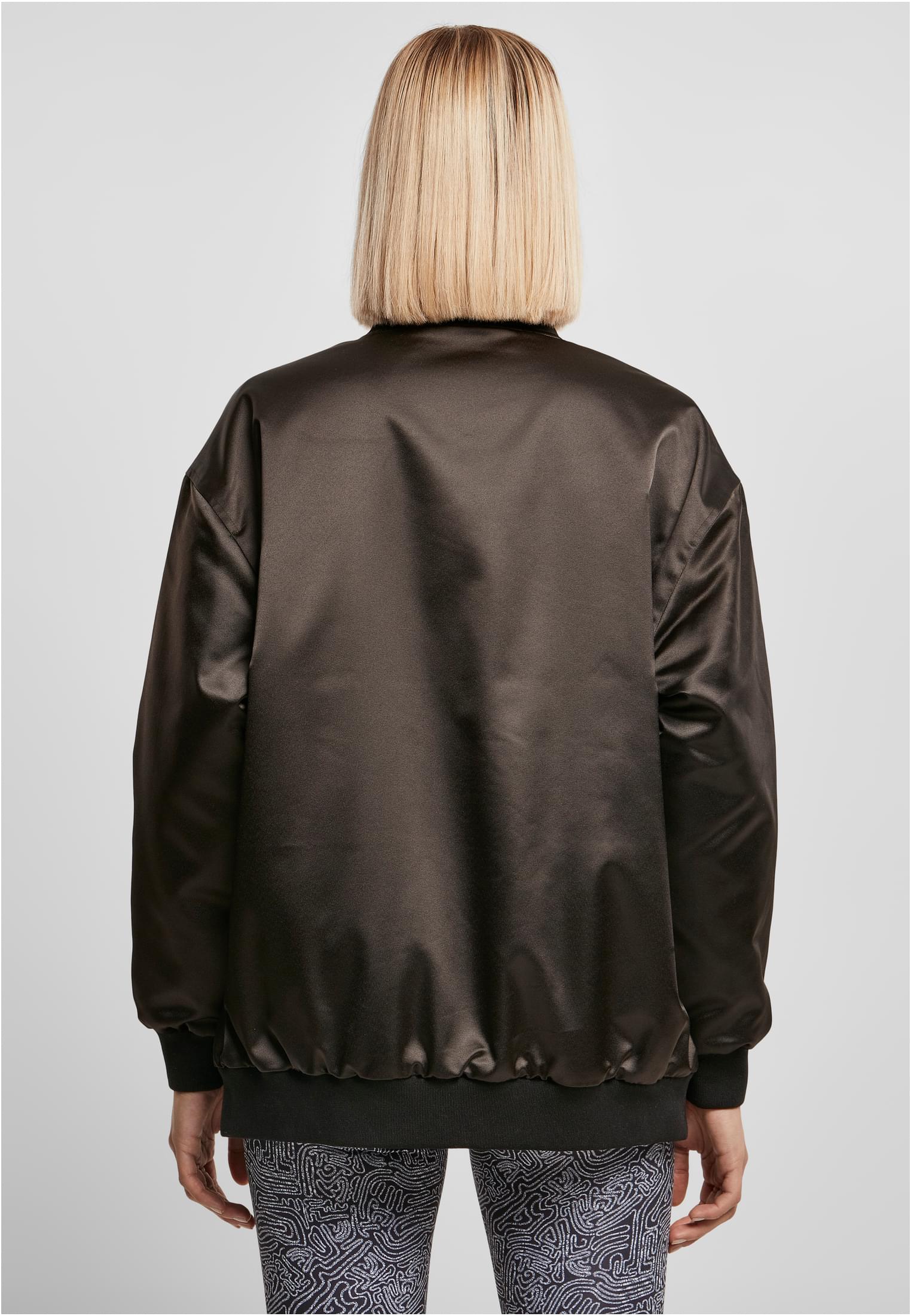 UC Oversized Satin Bomber Jacket