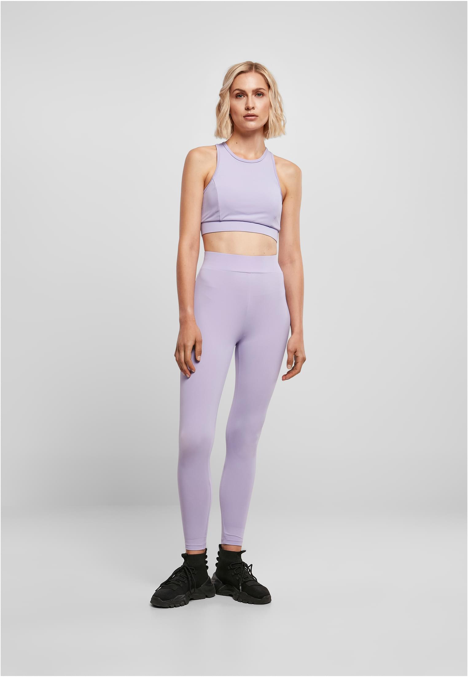 Leggings tecnici a vita alta da donna lavanda XXL