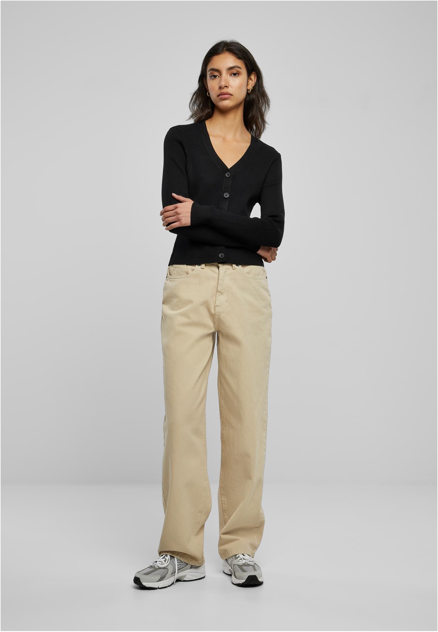 Cardigan in maglia a coste corte UC