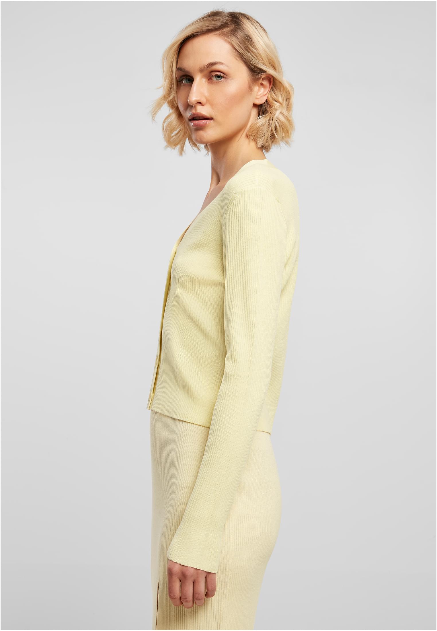 Cardigan in maglia a coste corte UC