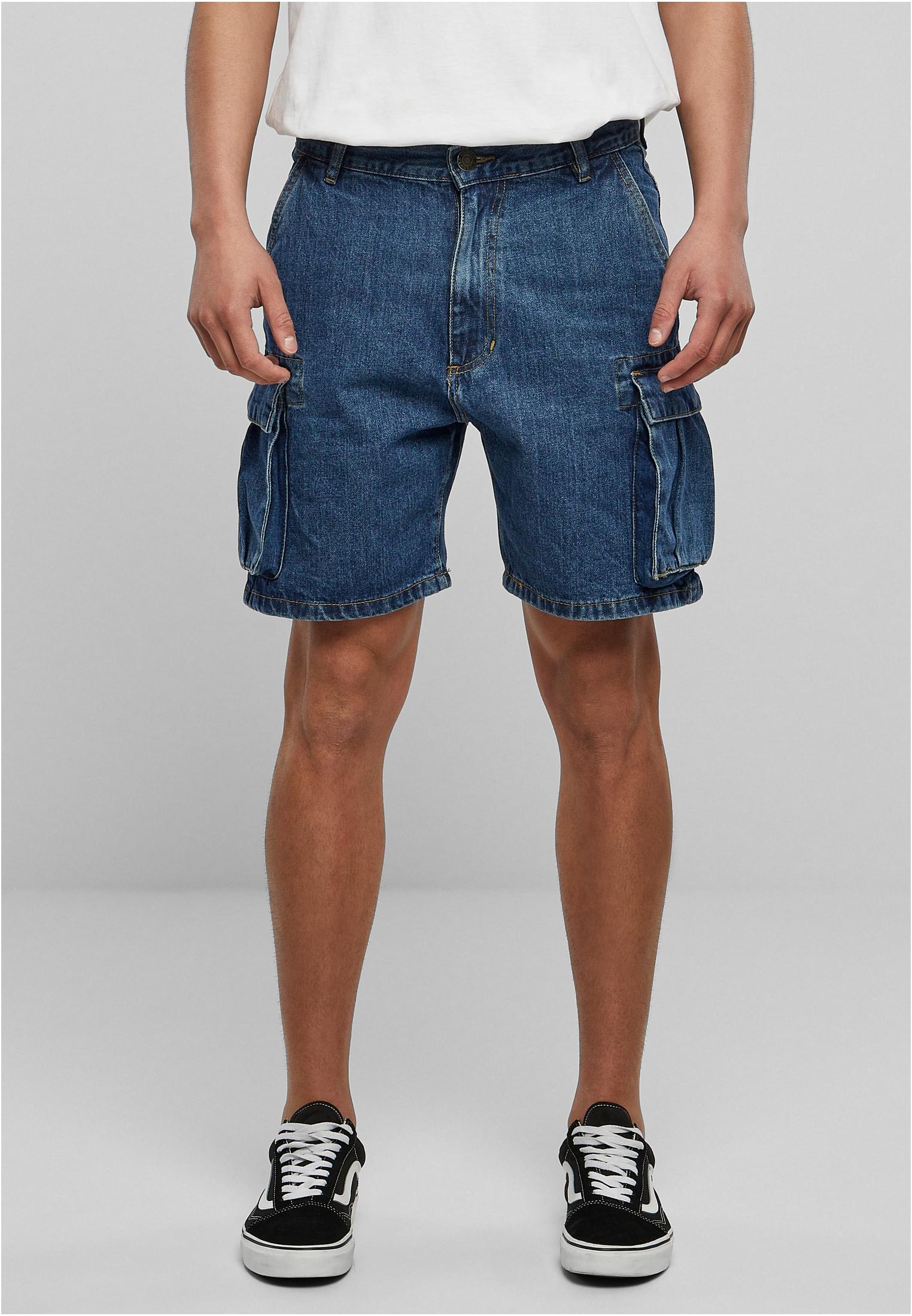 Pantaloncini cargo in denim biologico UC