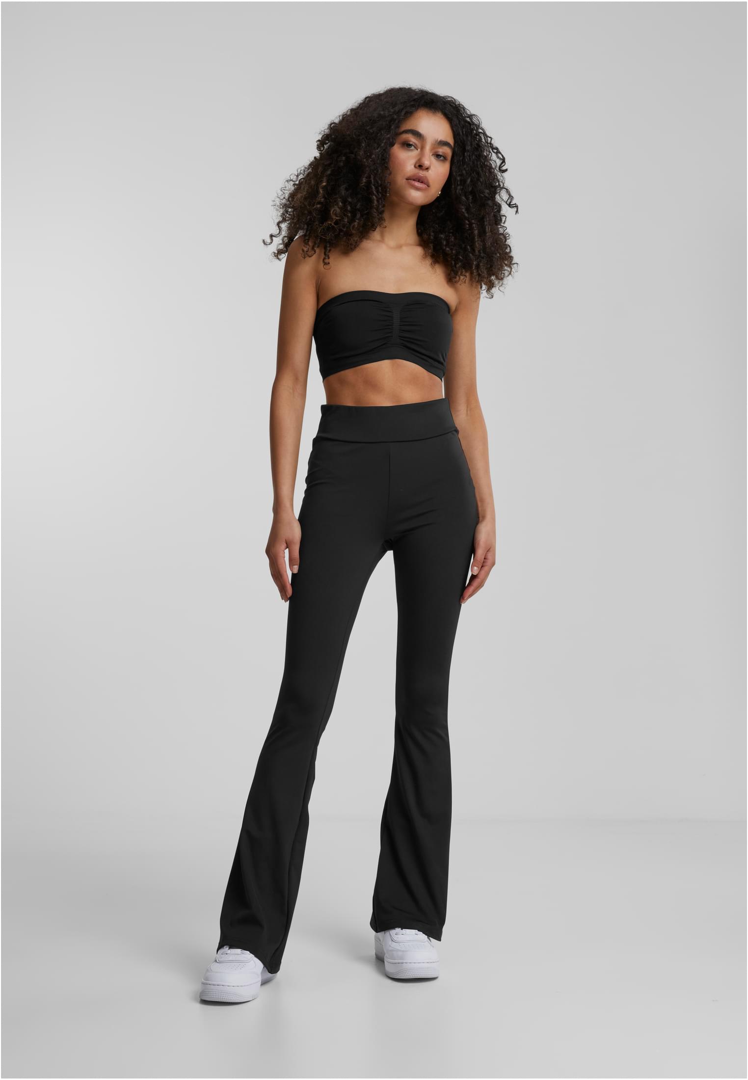 UC Geri Dönüştürülmüş Yüksek Bel Geniş Paça Tayt