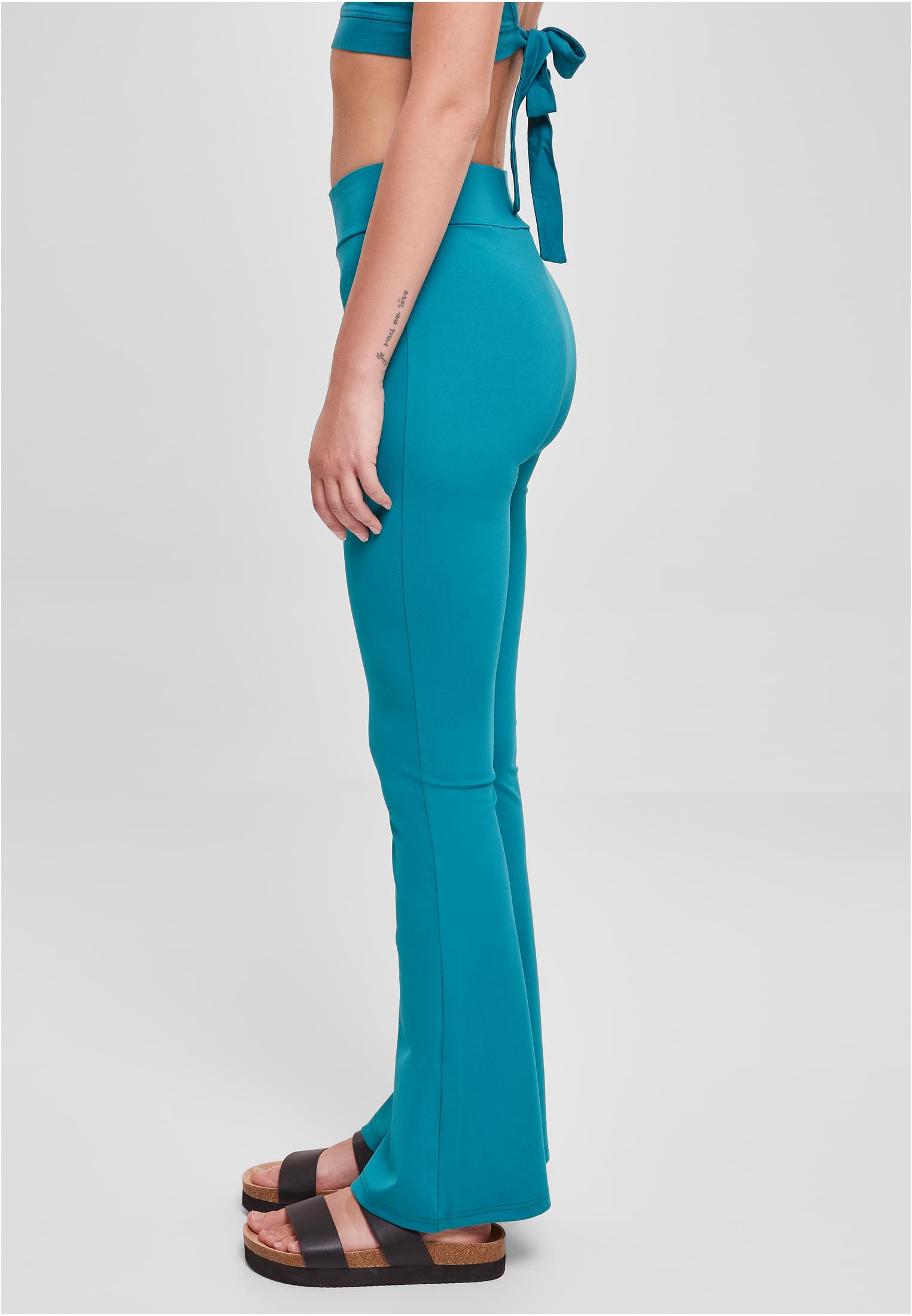 UC Geri Dönüştürülmüş Yüksek Bel Geniş Paça Tayt