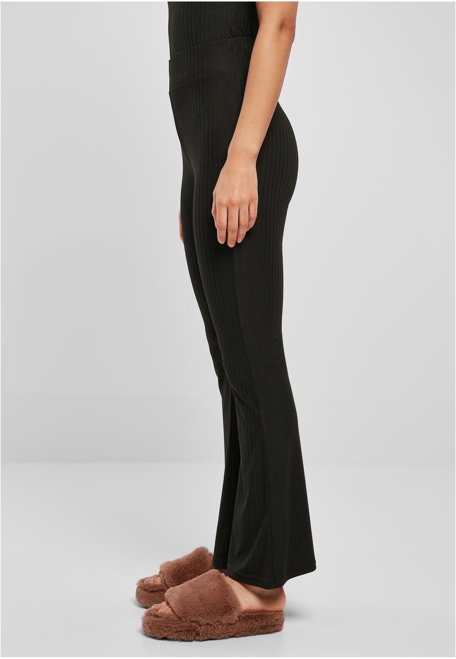 Leggings svasati a vita alta con coste UC