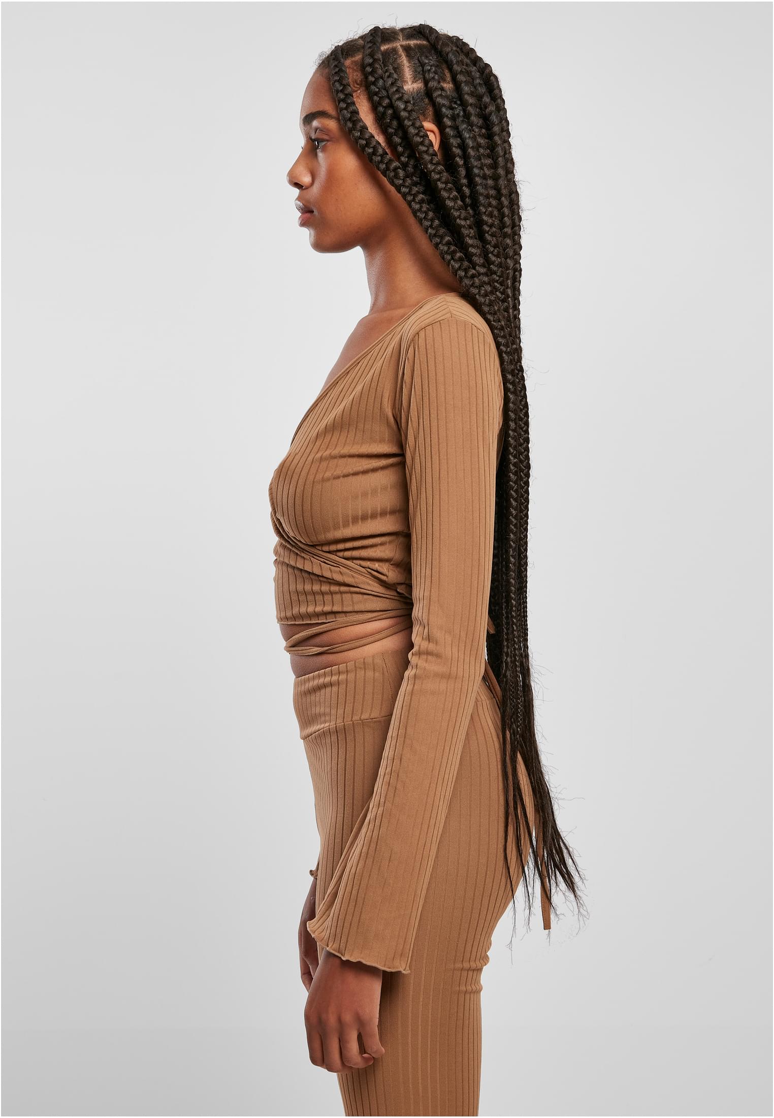 Maglia a maniche lunghe UC Cropped Rib Wrapped