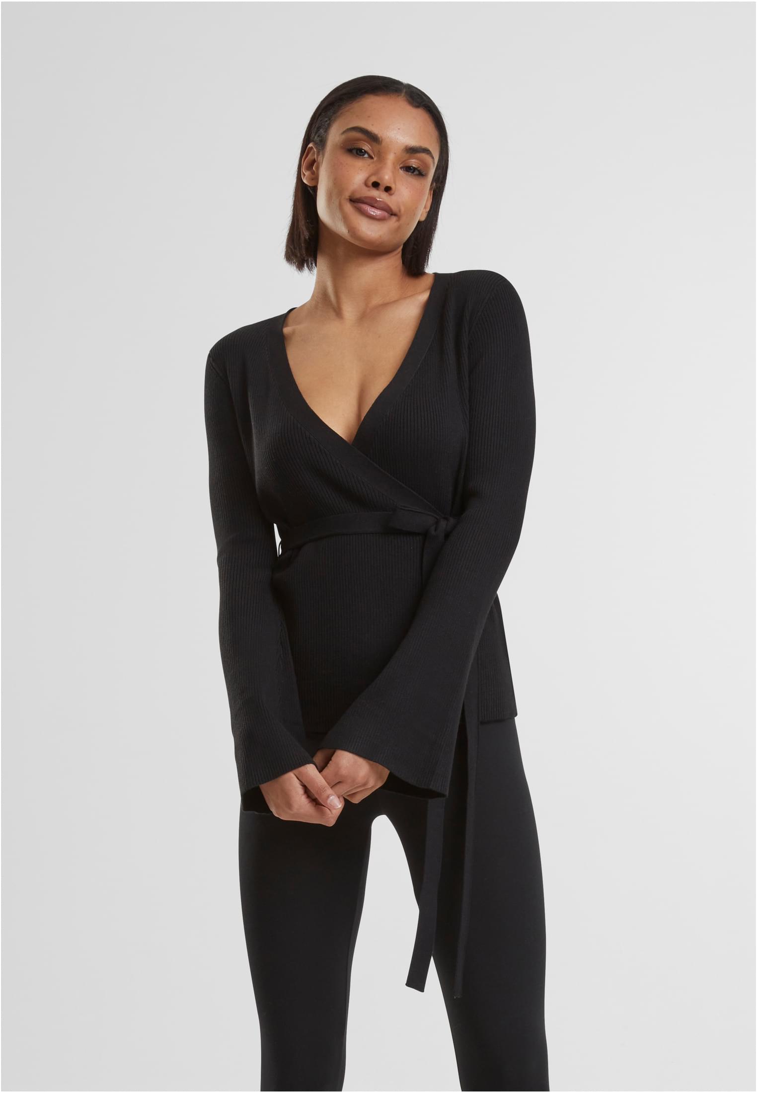 UC Rib Knit Wrapped Cardigan