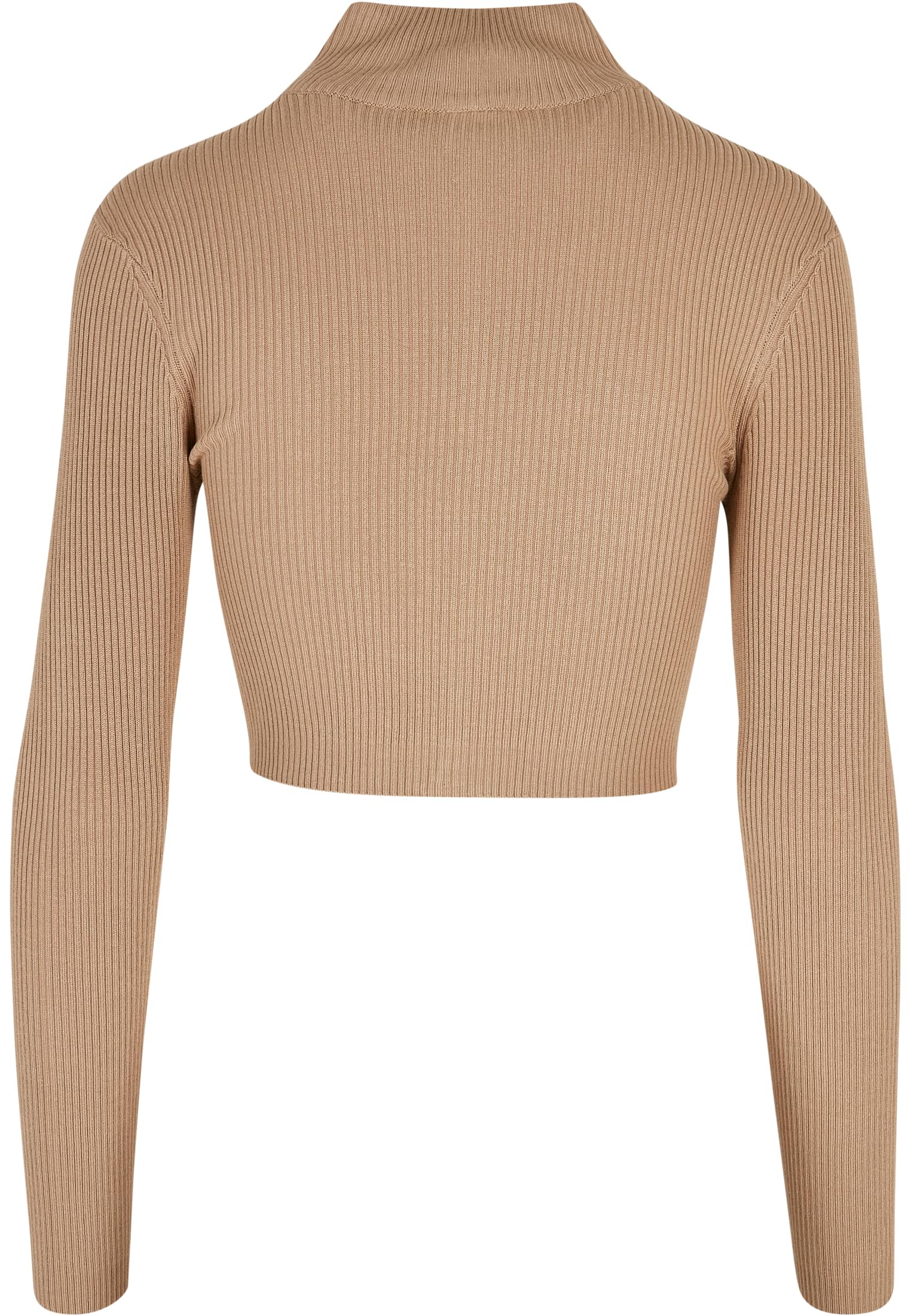 UC Cropped Rib Knit Zip Cardigan