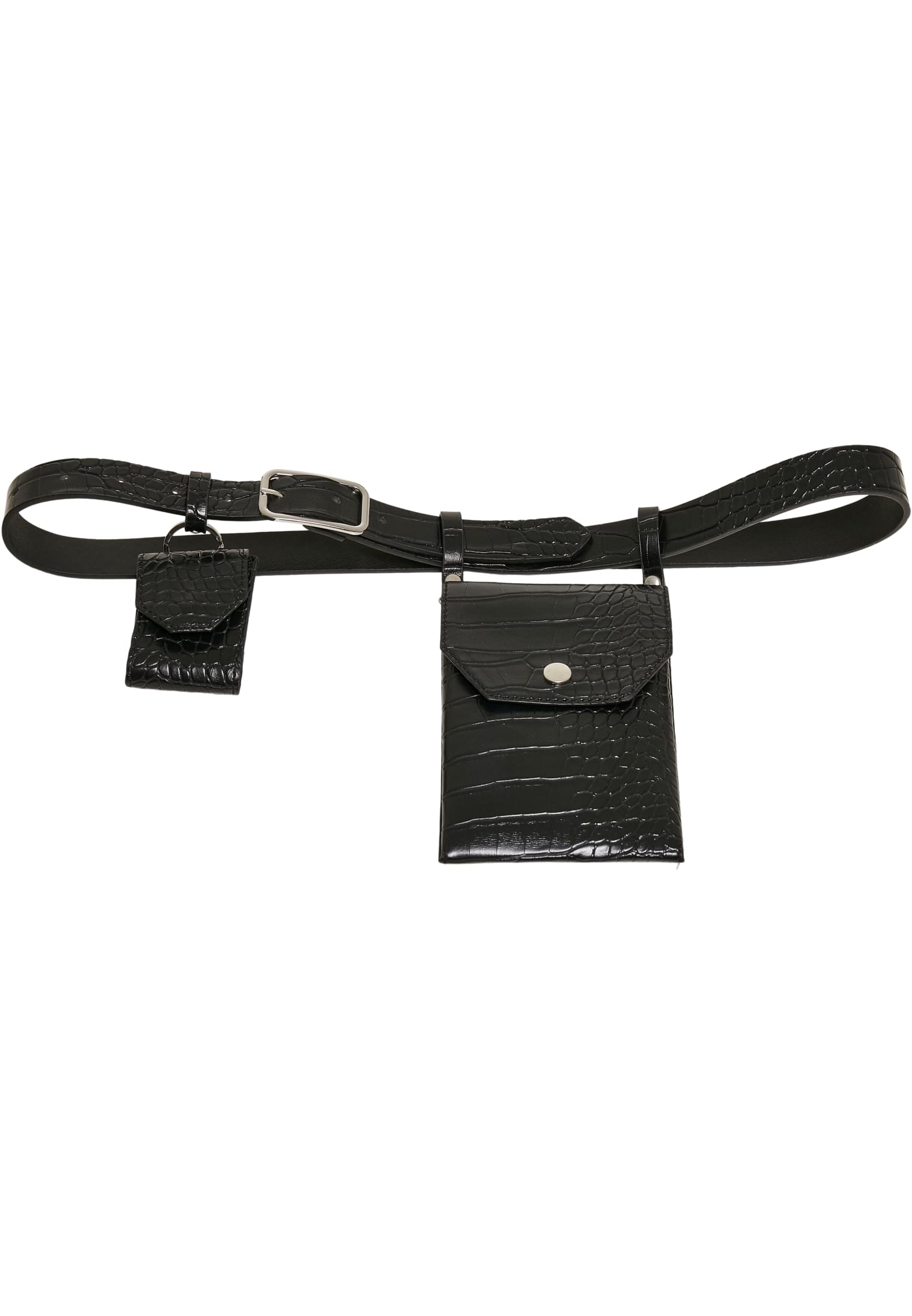 UC Croco Synthetic Leather Belt With Pouch