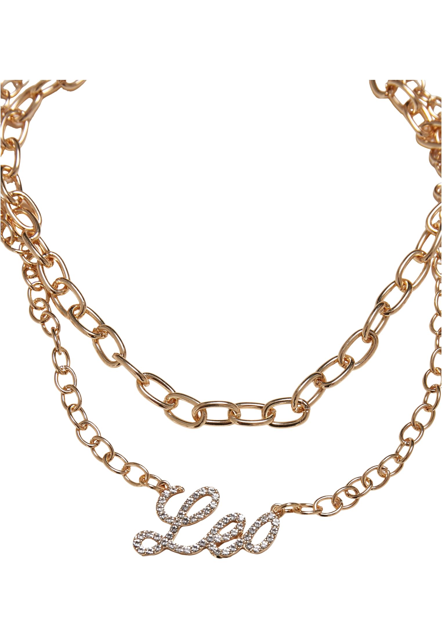 UC Diamond Zodiac Golden Necklace