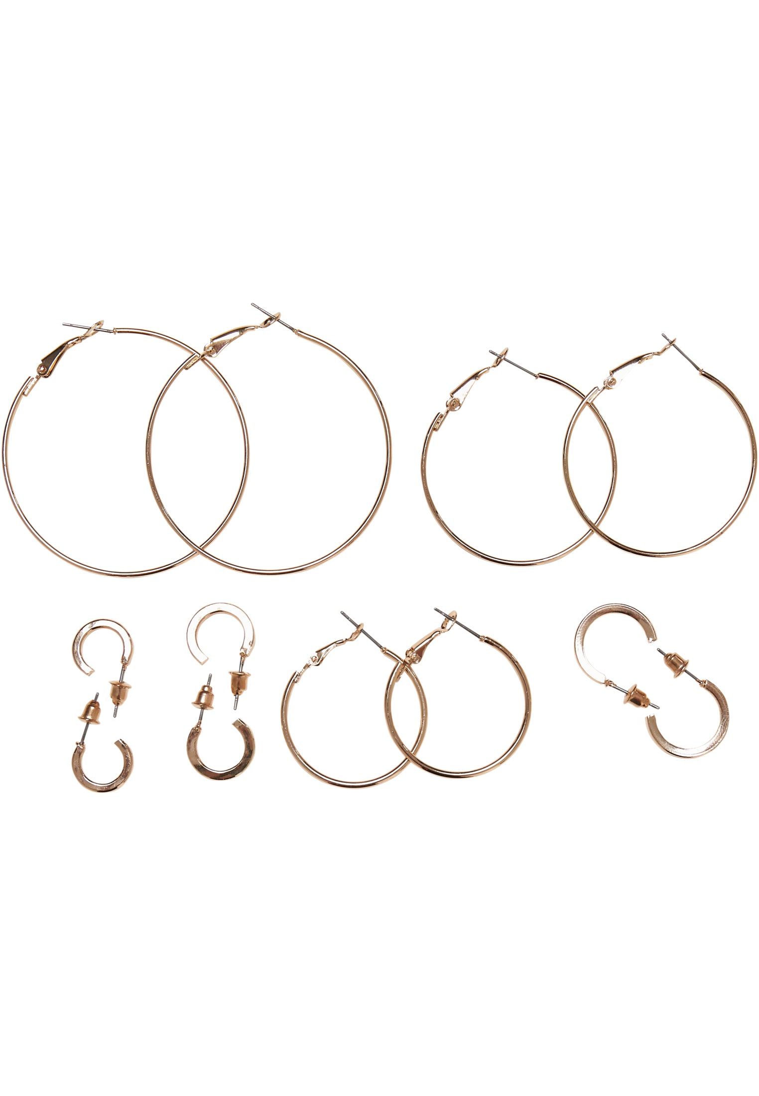 UC Basic Hoop Earrings 6-Pack