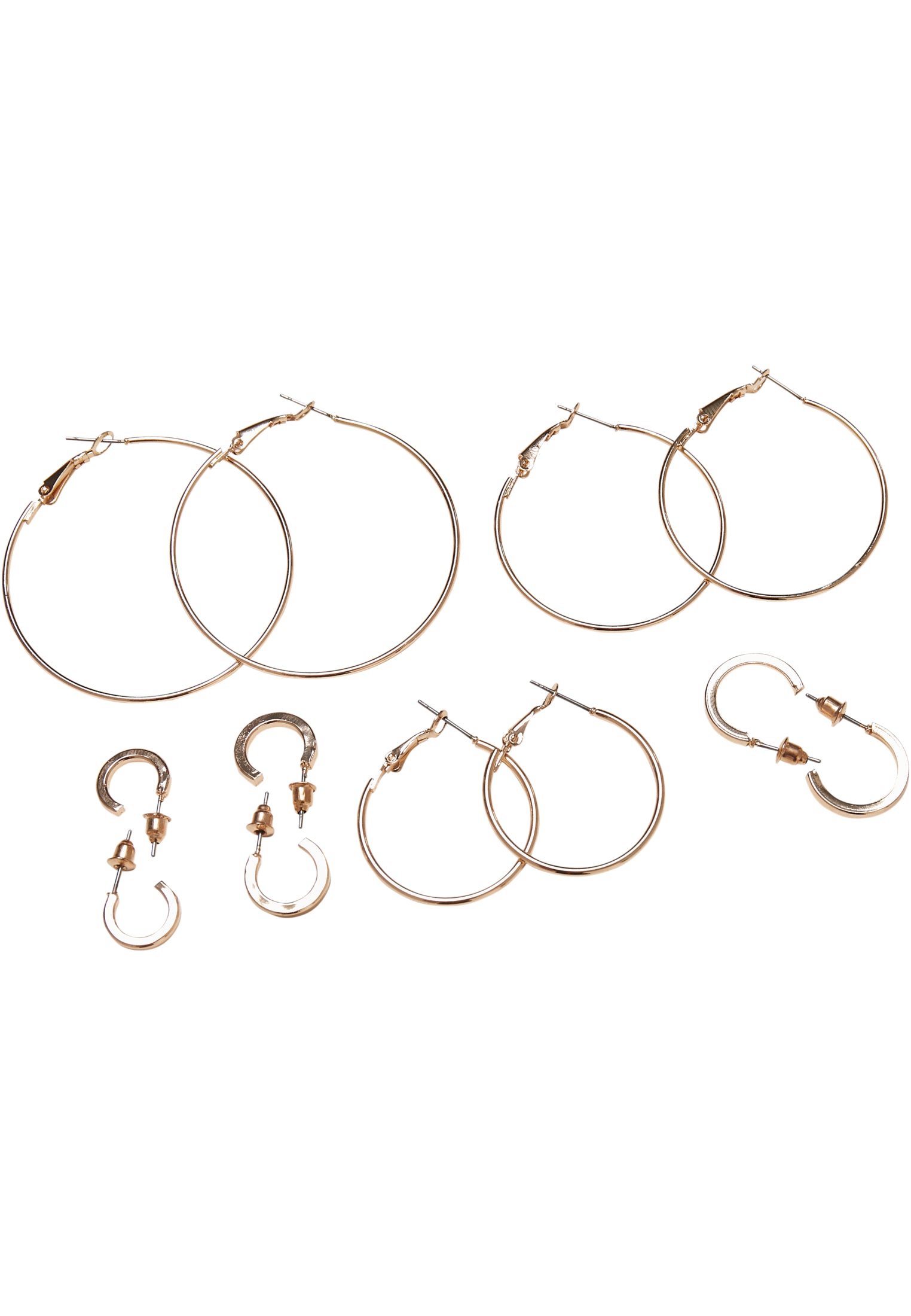 UC Basic Hoop Earrings 6-Pack