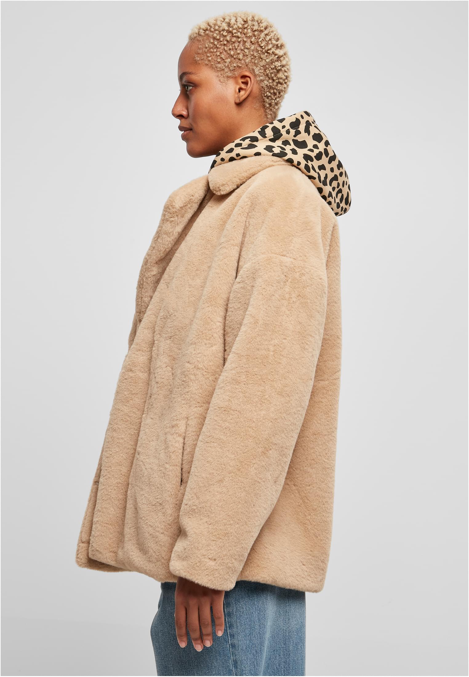 Giacca Teddy con revers UC