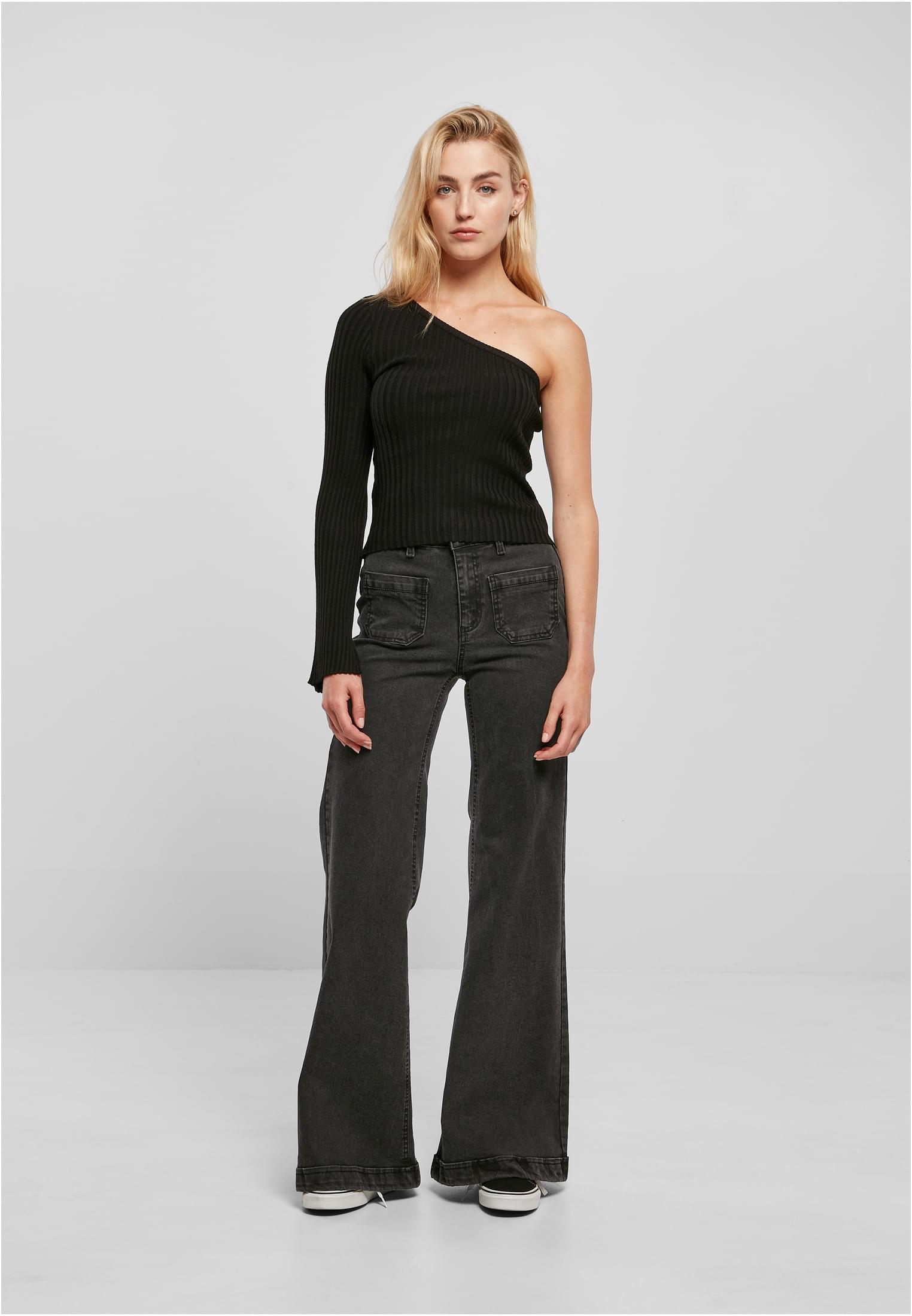 UC Short Rib Knit One-Sleeve Genser