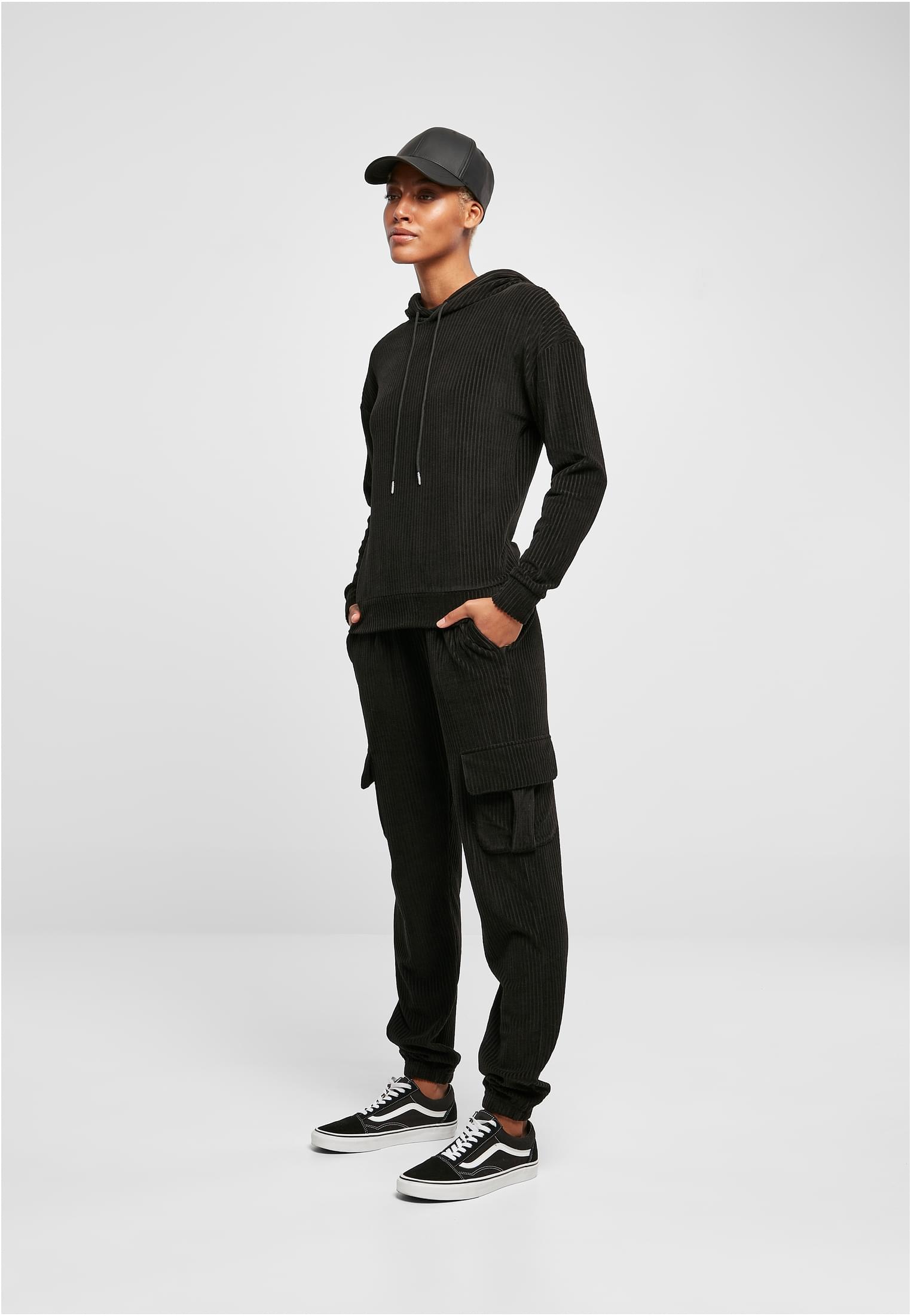 Felpa con cappuccio UC Velvet Rib