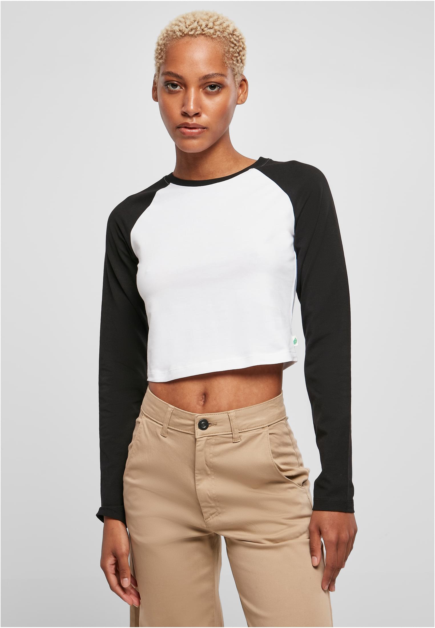 UC Organic Cropped Retro Baseball Longsleeve