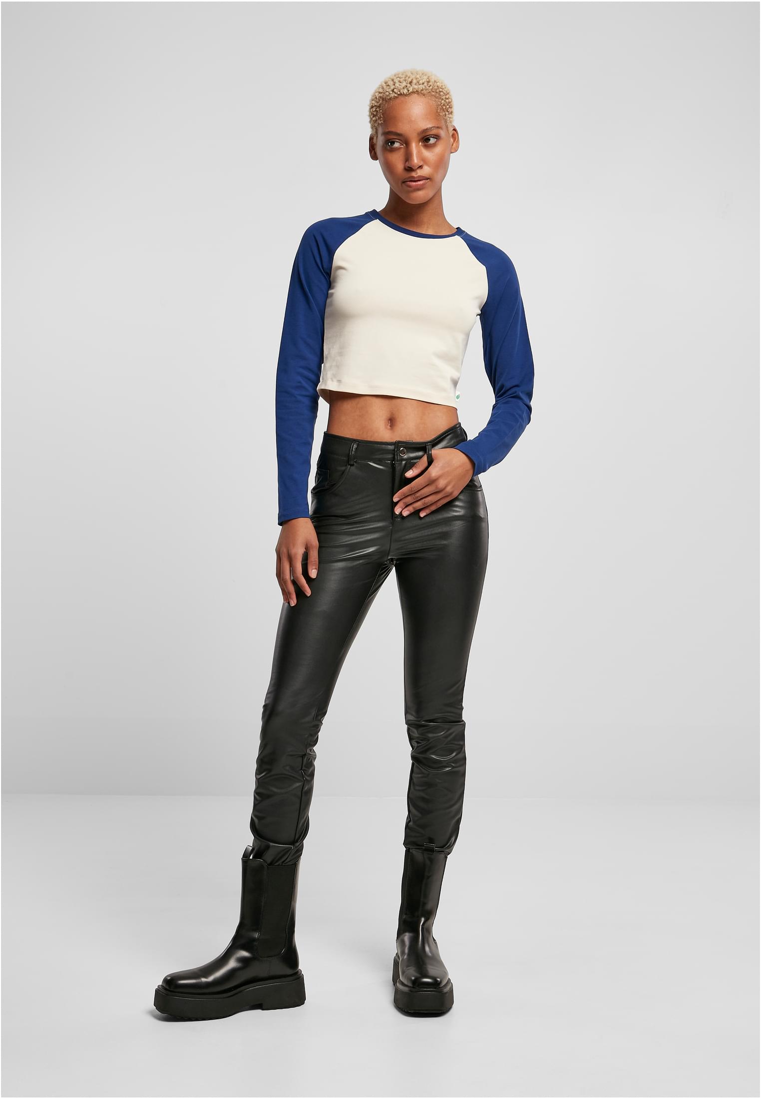 UC Organic Cropped Retro Baseball Longsleeve