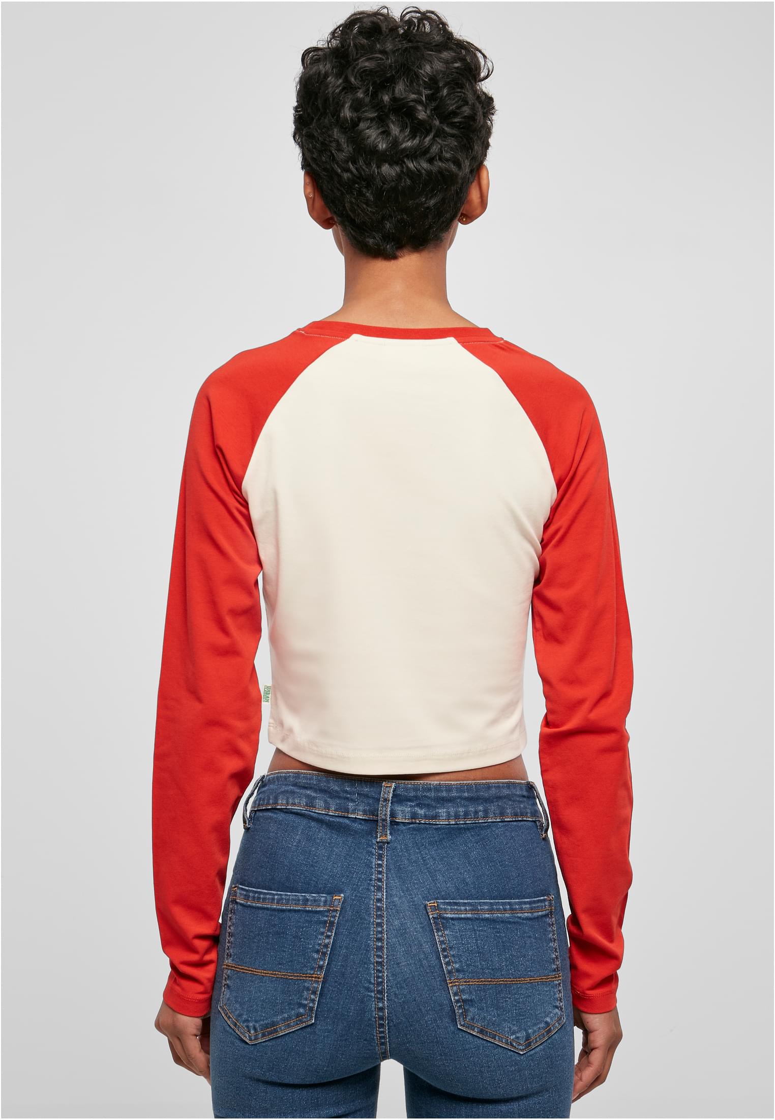 UC Organic Cropped Retro Baseball Longsleeve