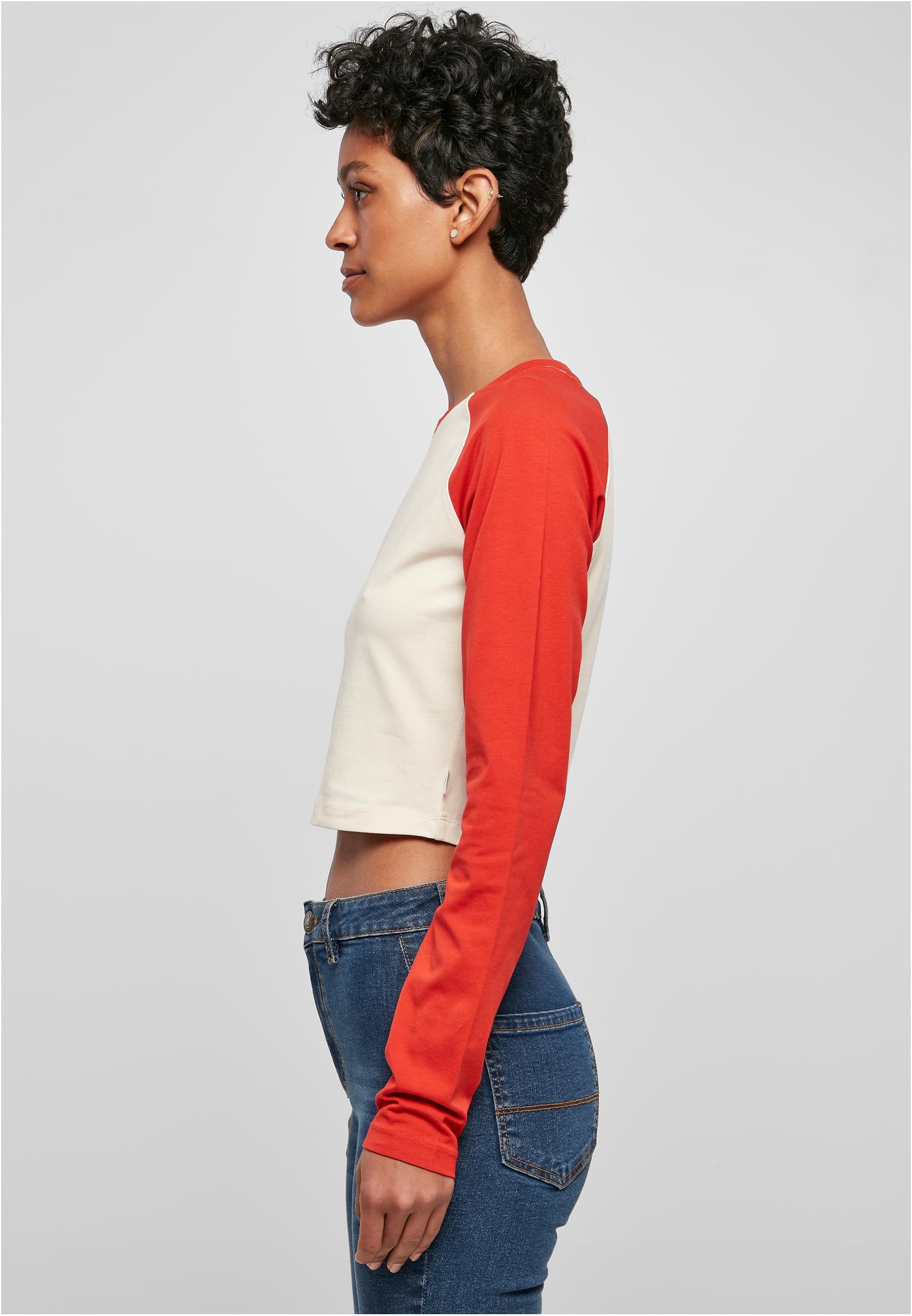UC Organic Cropped Retro Baseball Longsleeve