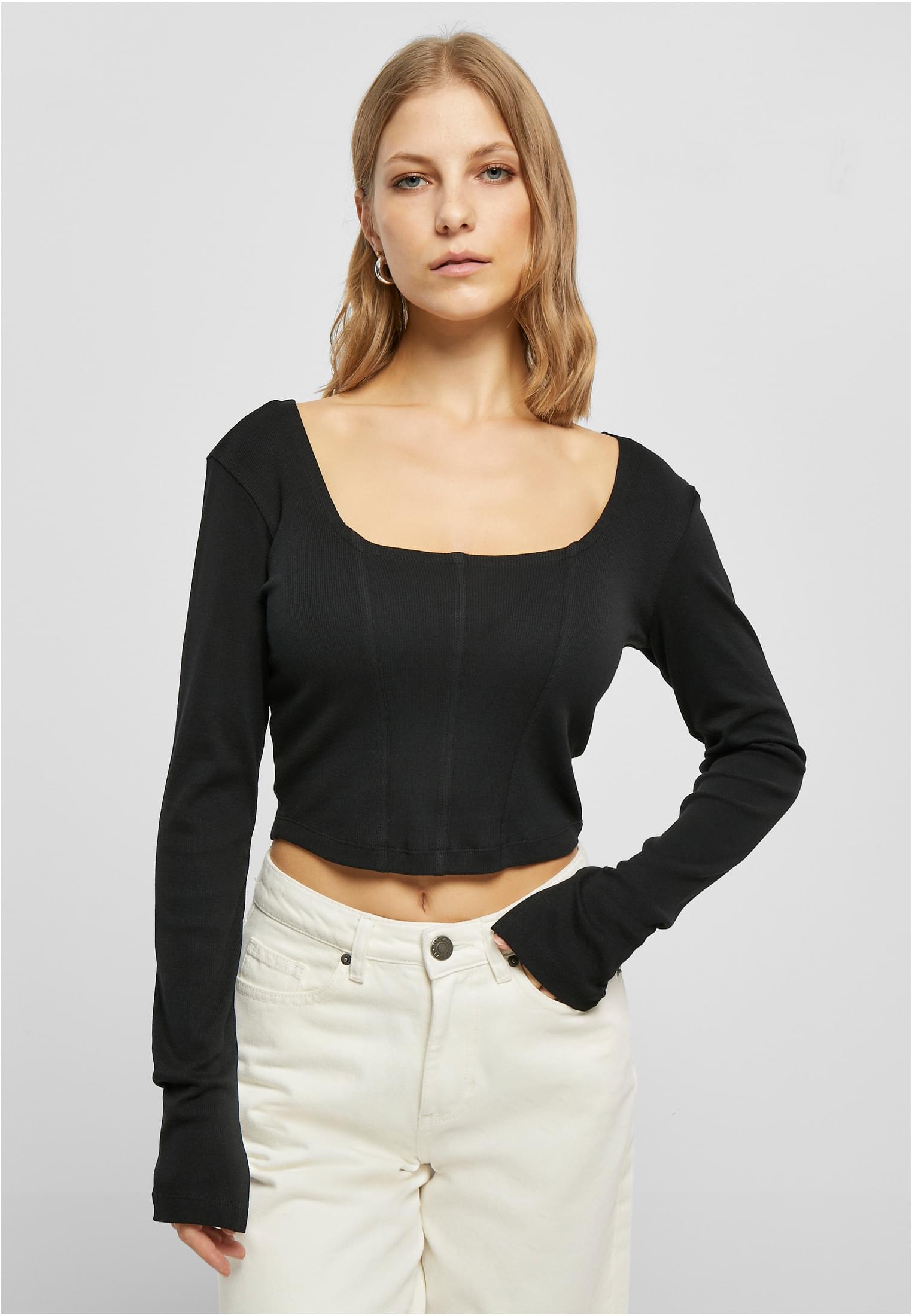 UC Short Rib Corsage Longsleeve